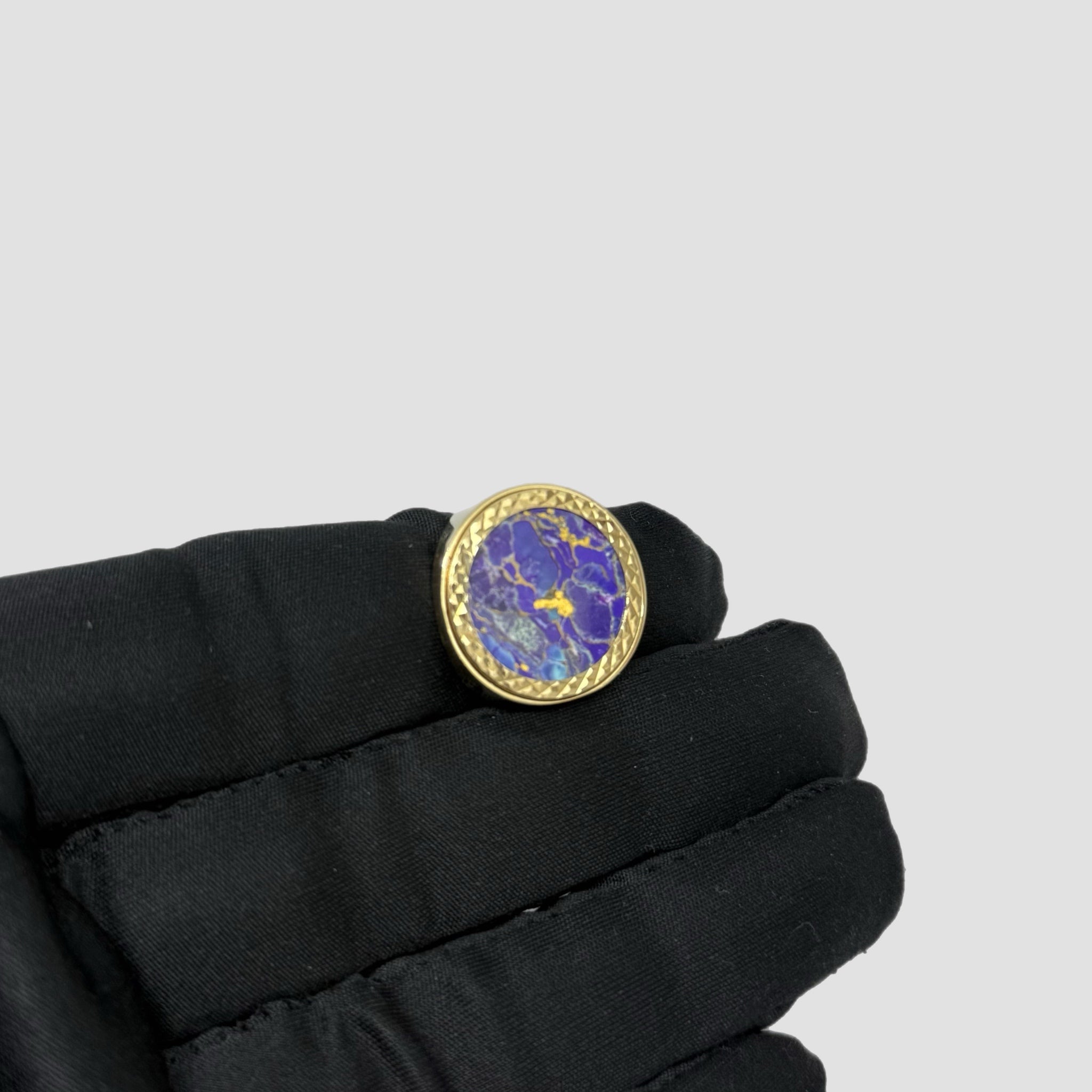 Mohave Purple Copper St George Half Sovereign Ring