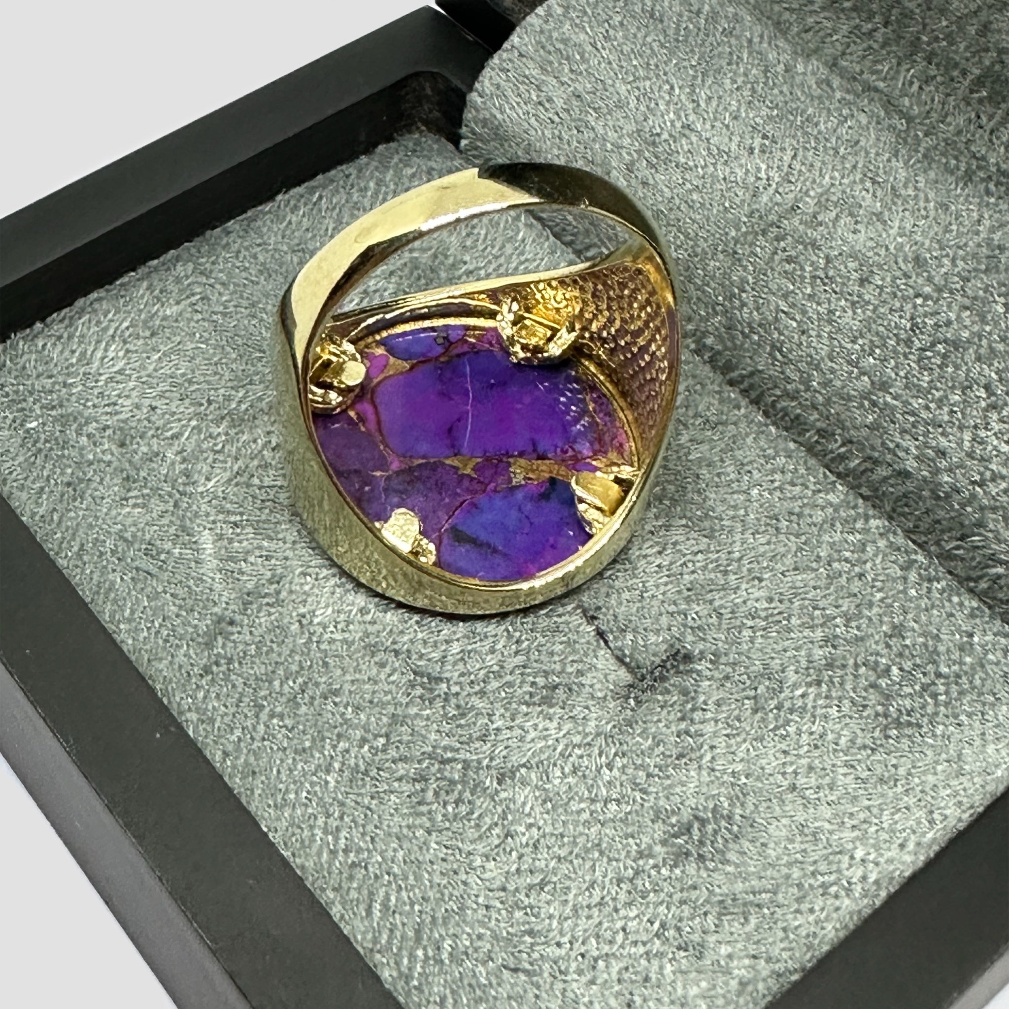 9ct Purple Copper Stone Half Sovereign Original Allure