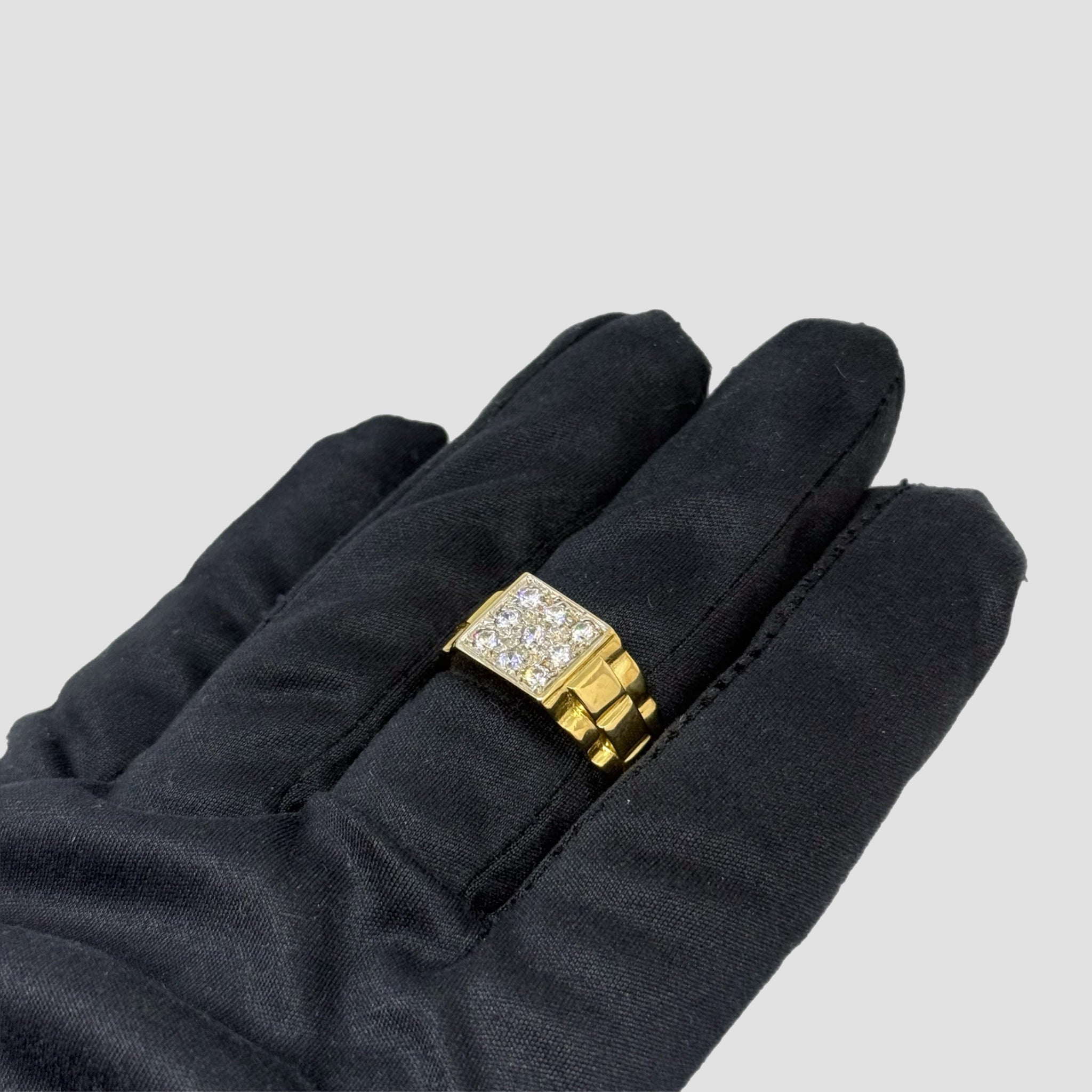 9ct CZ Rolex Style Ring