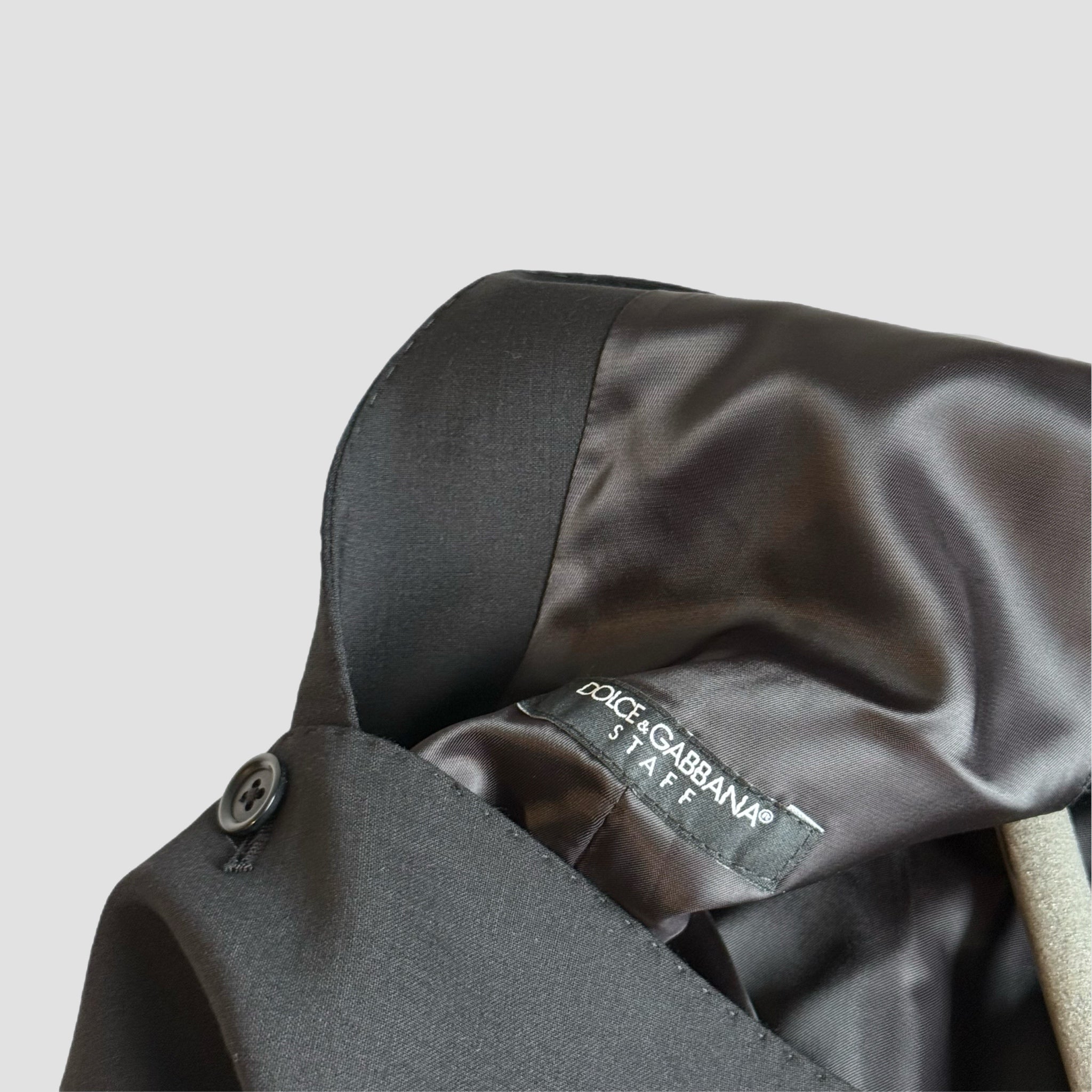 D&G Black Slim Fit Three Piece Suit