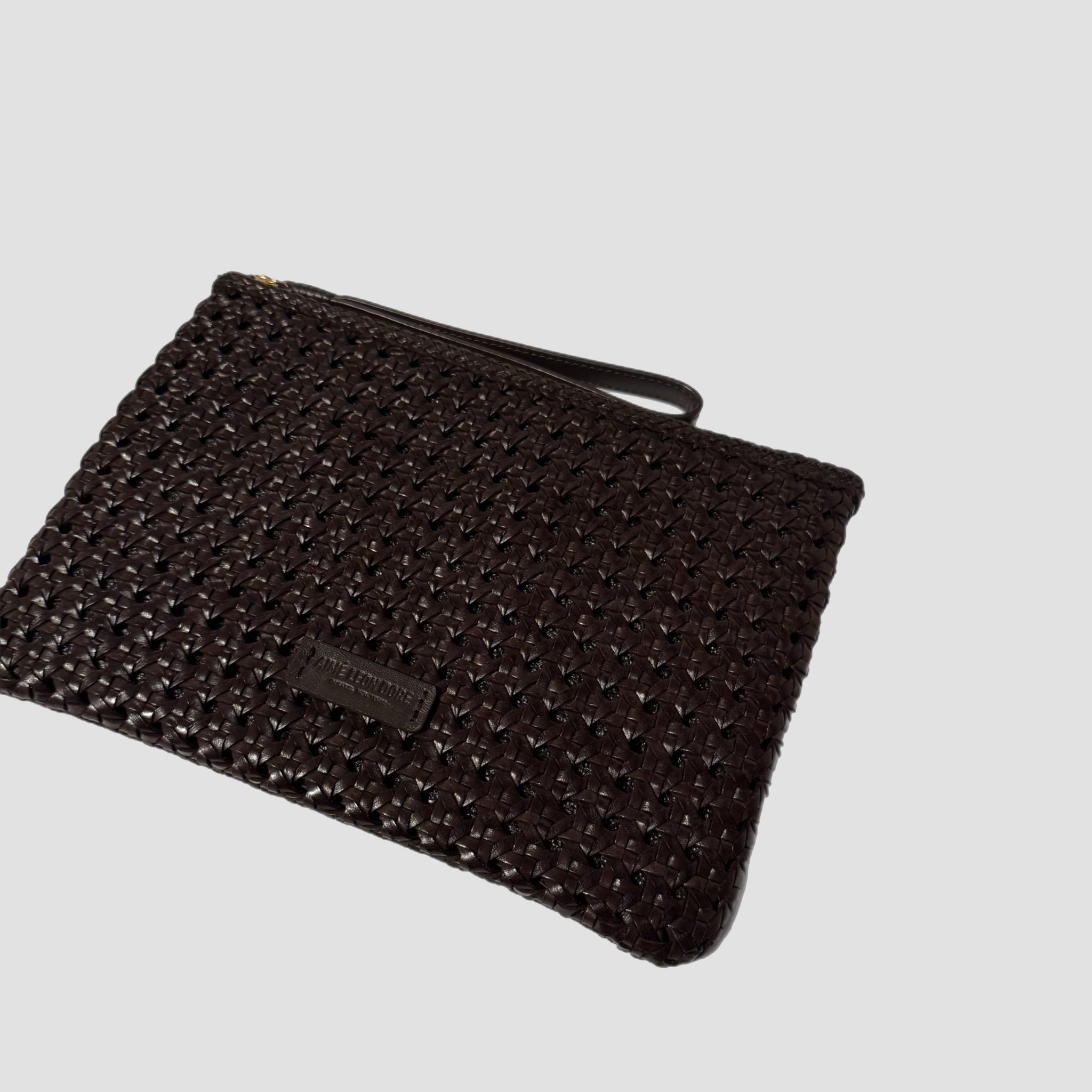 Aime Leon Dore Woven Leather Pouch