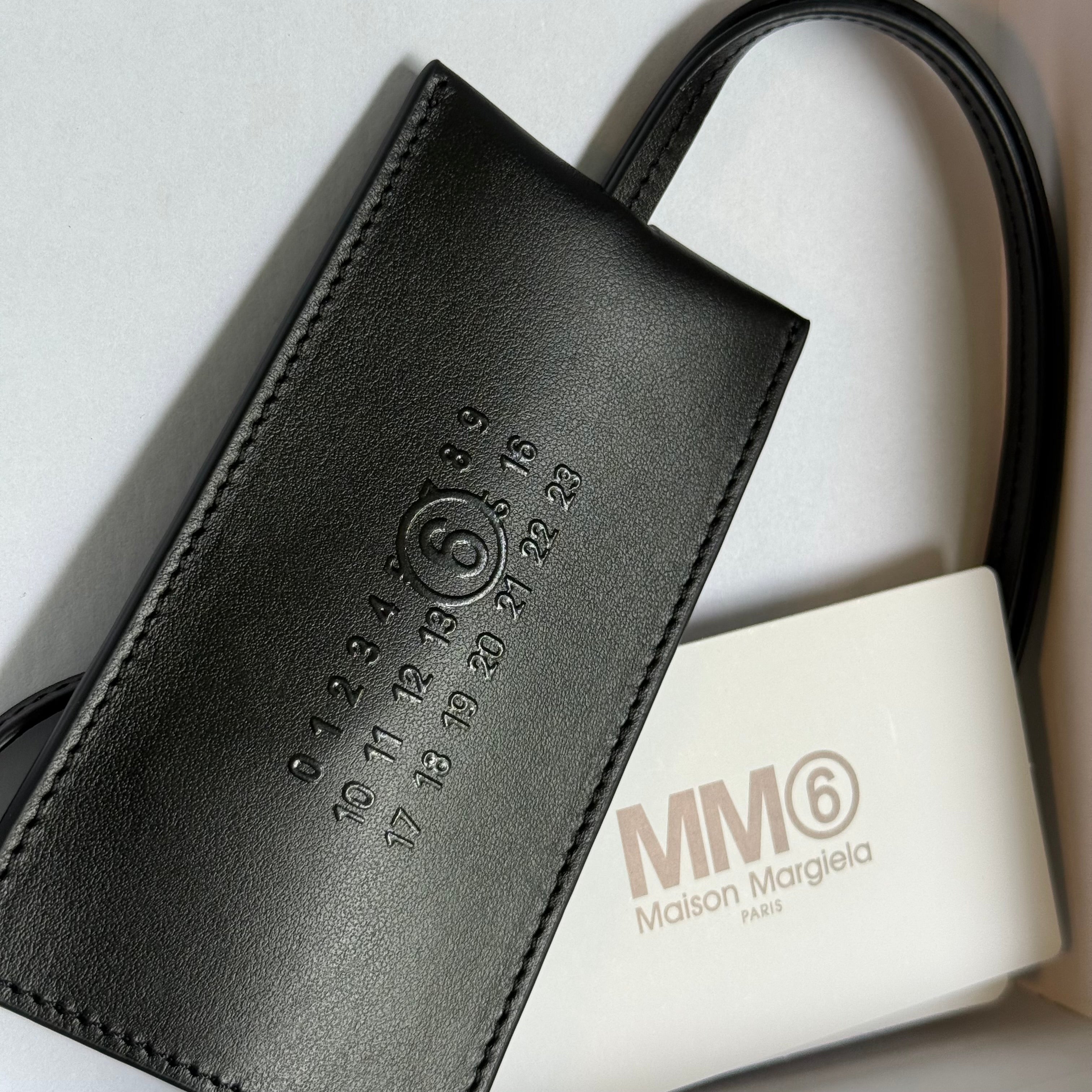 MM6 Maison Margiela Leather Key Tag Holder