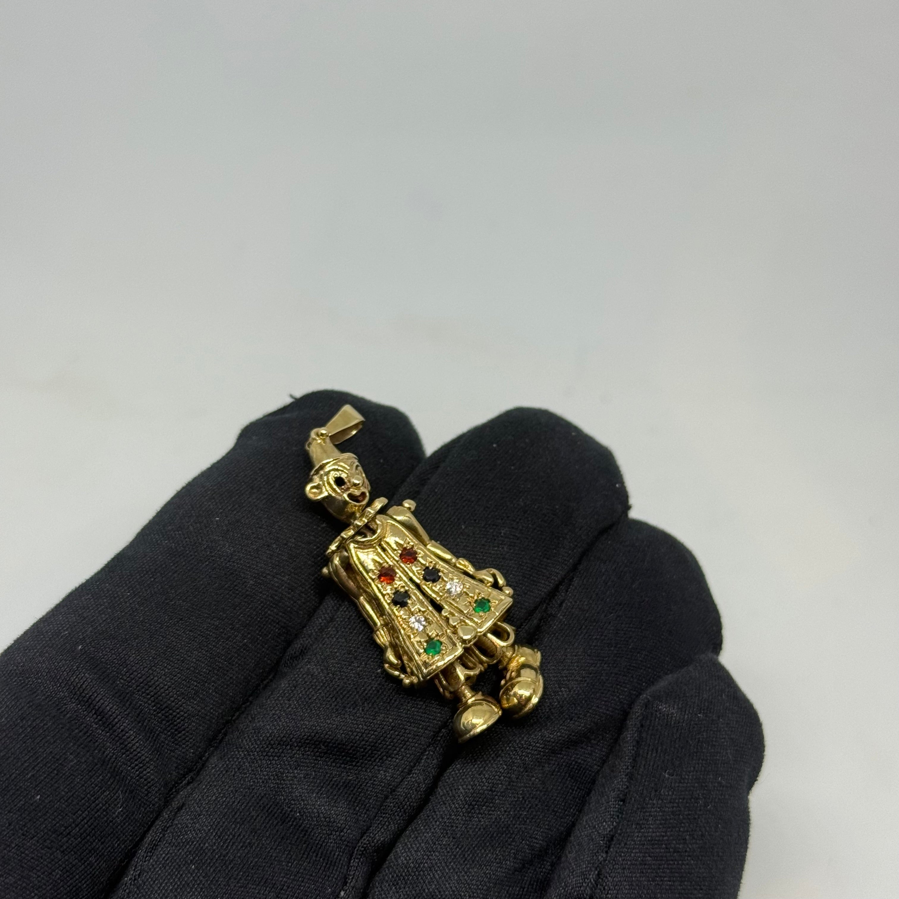 9ct Clown Pendant Charm