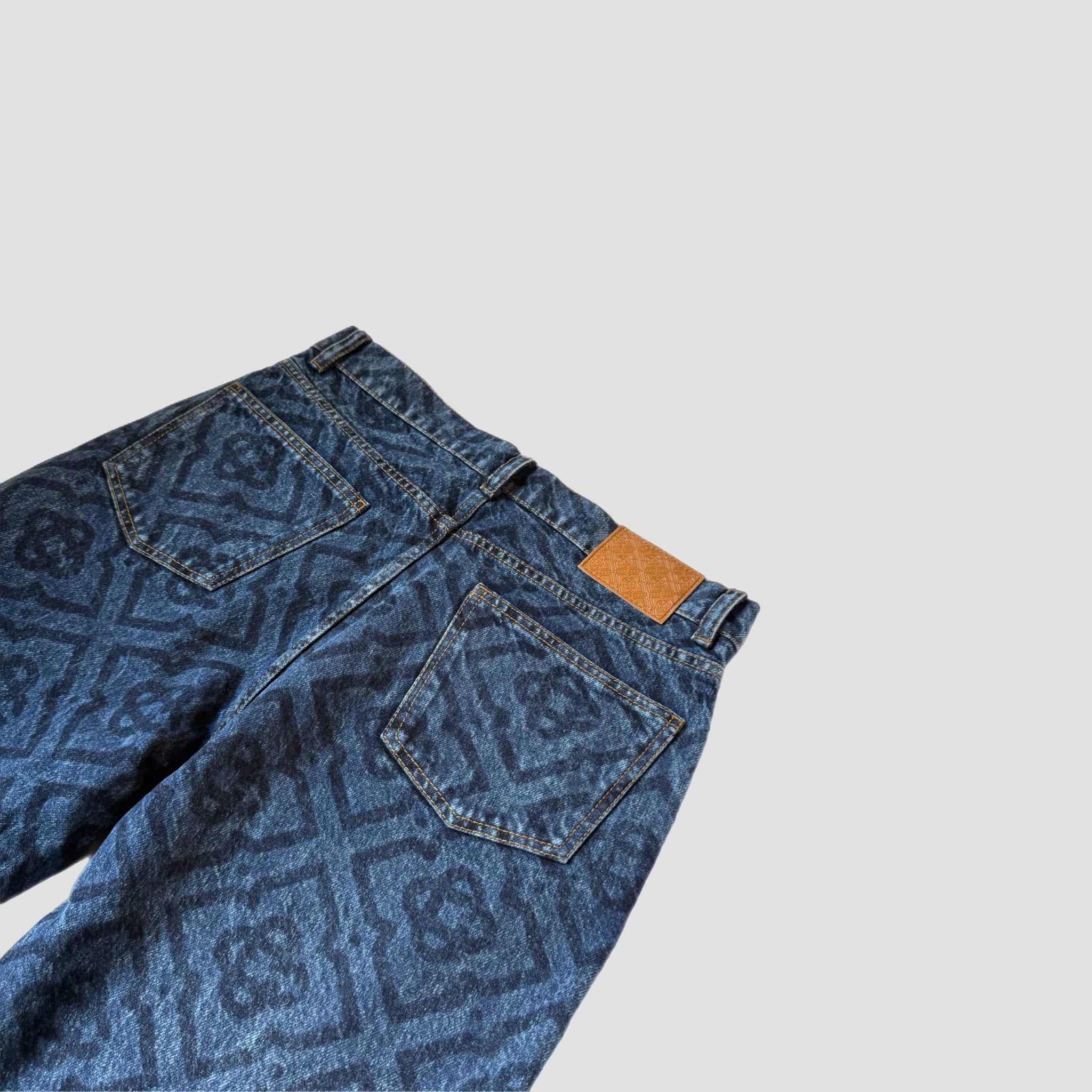 Casablanca Laser Monogran Denim Jeans