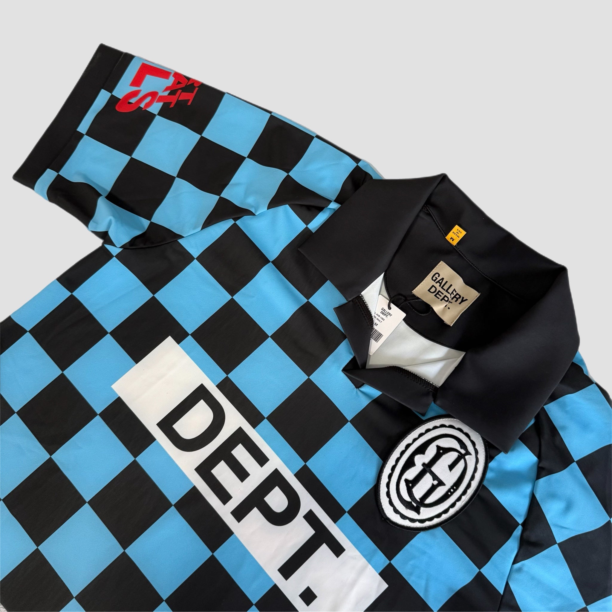 Gallery Dept Alvarado Soccer Jersey Chequered