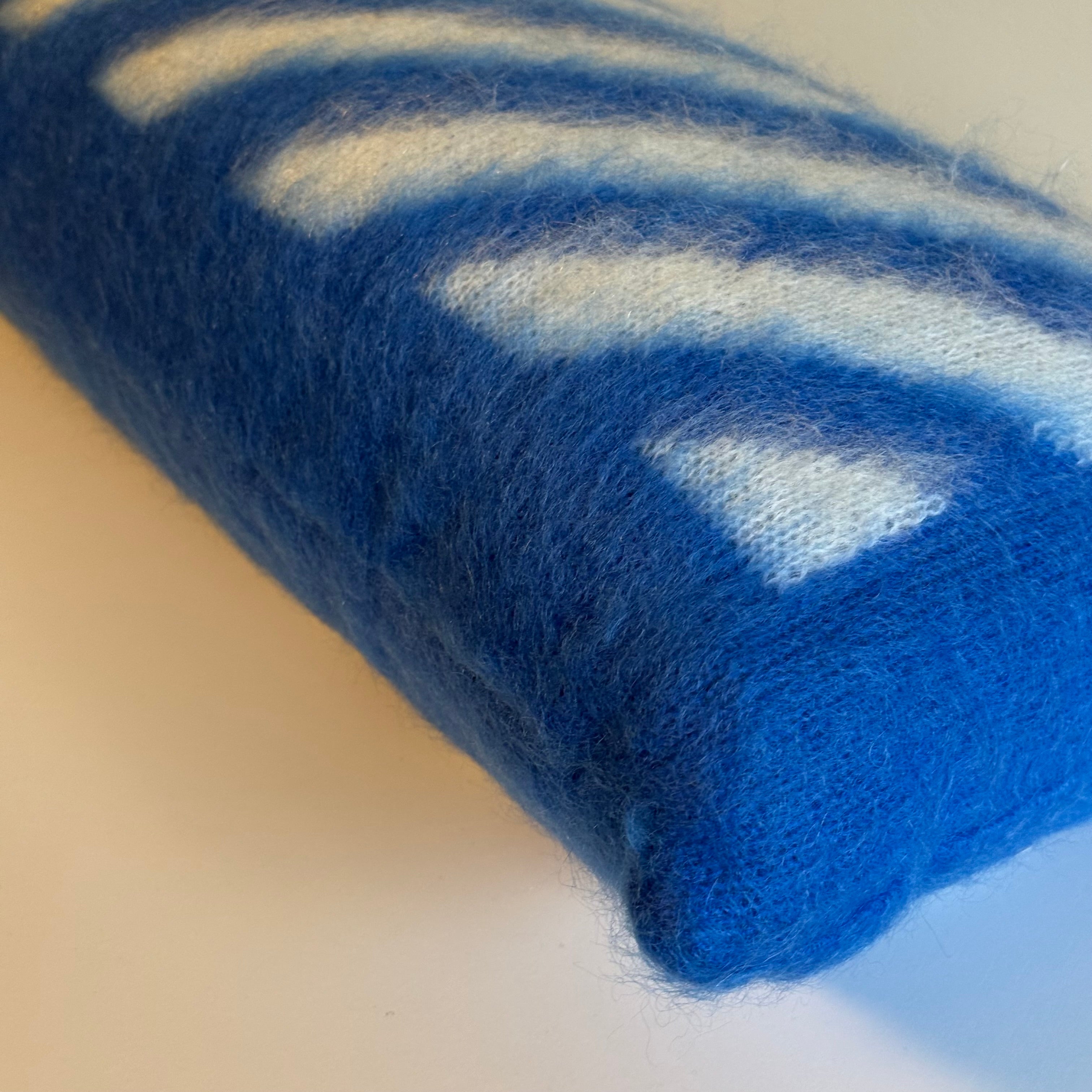 Off-White Pillow Blue White