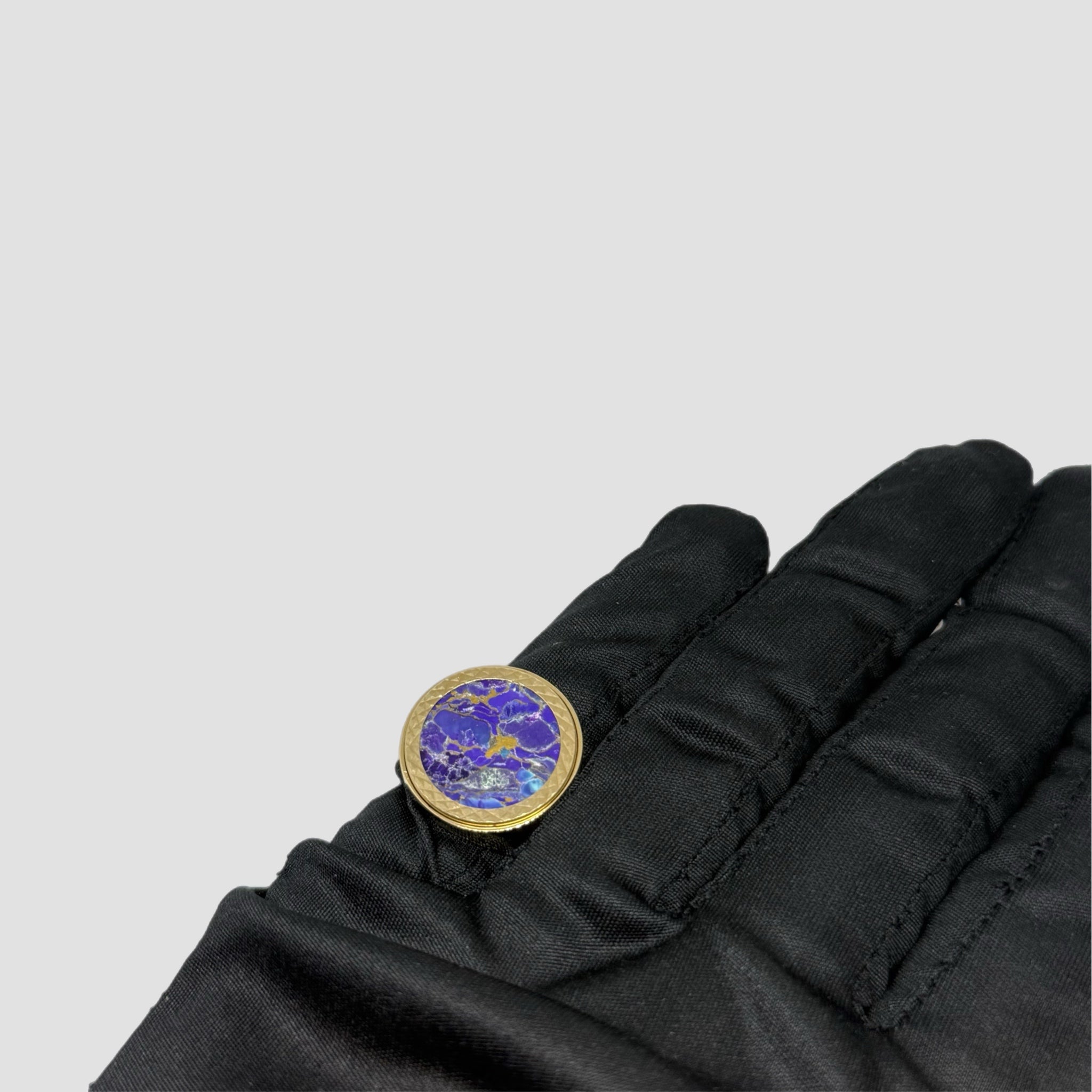 Mohave Purple Copper St George Half Sovereign Ring