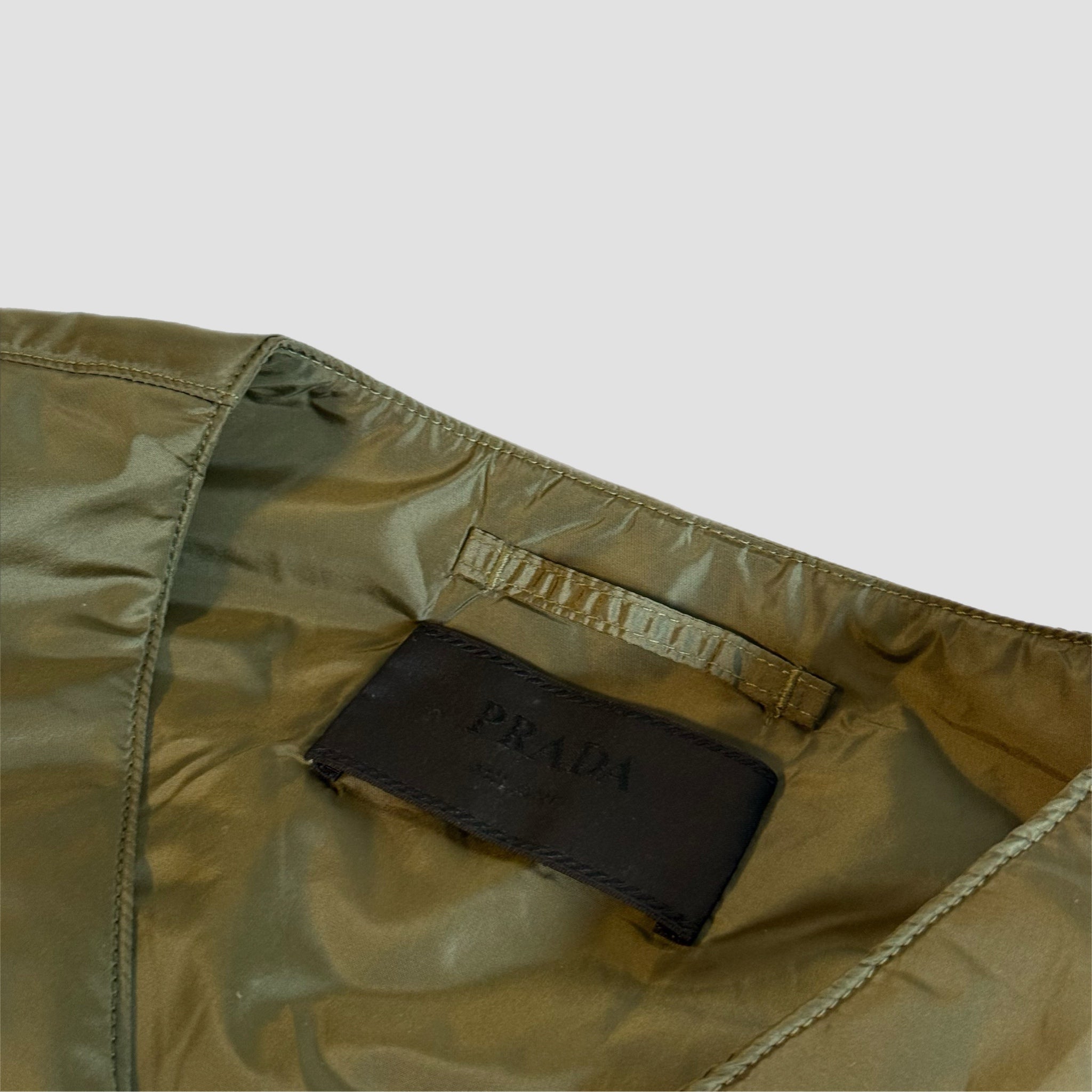 Prada Re-Nylon Gilet Green