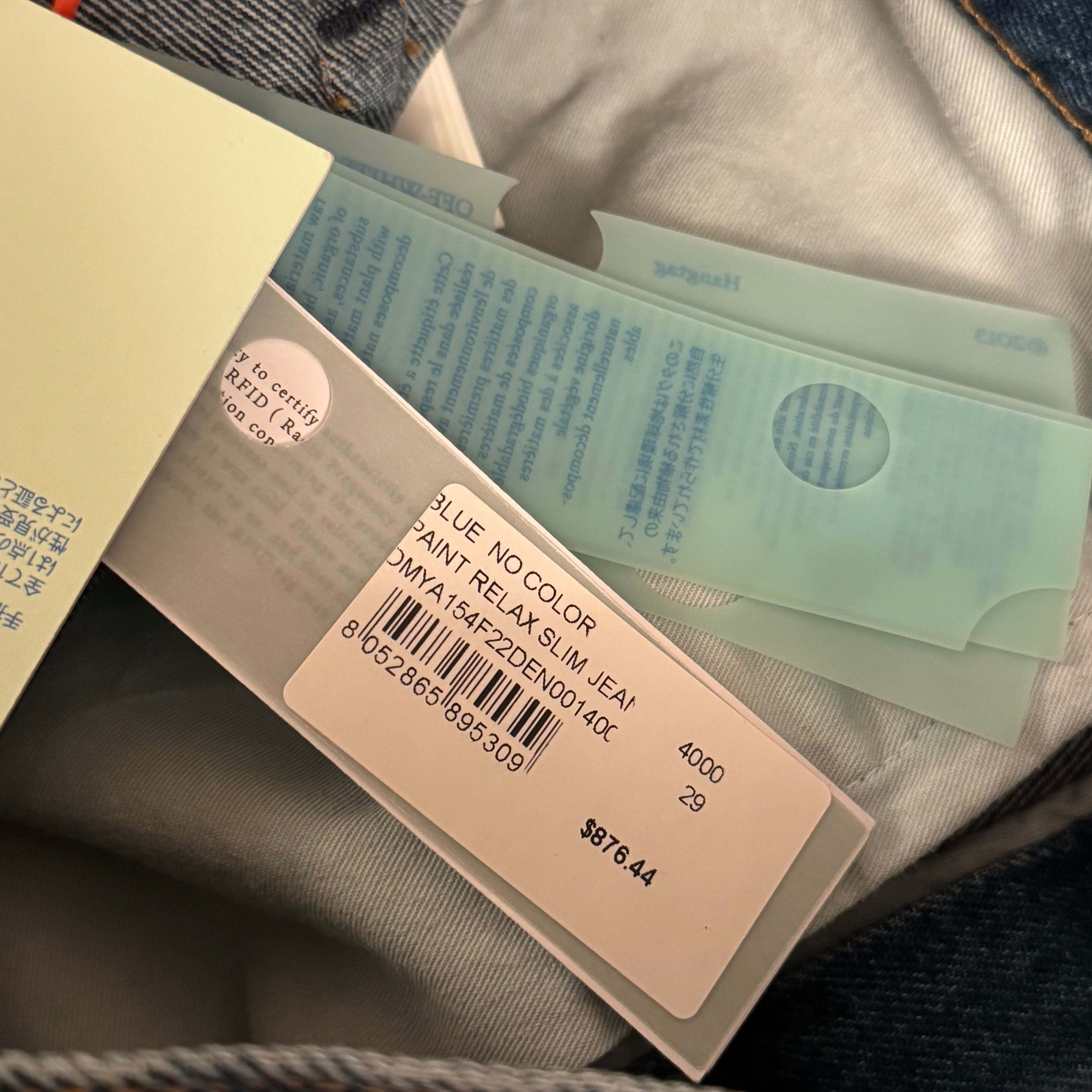 Off-White Paint Splatter Jeans