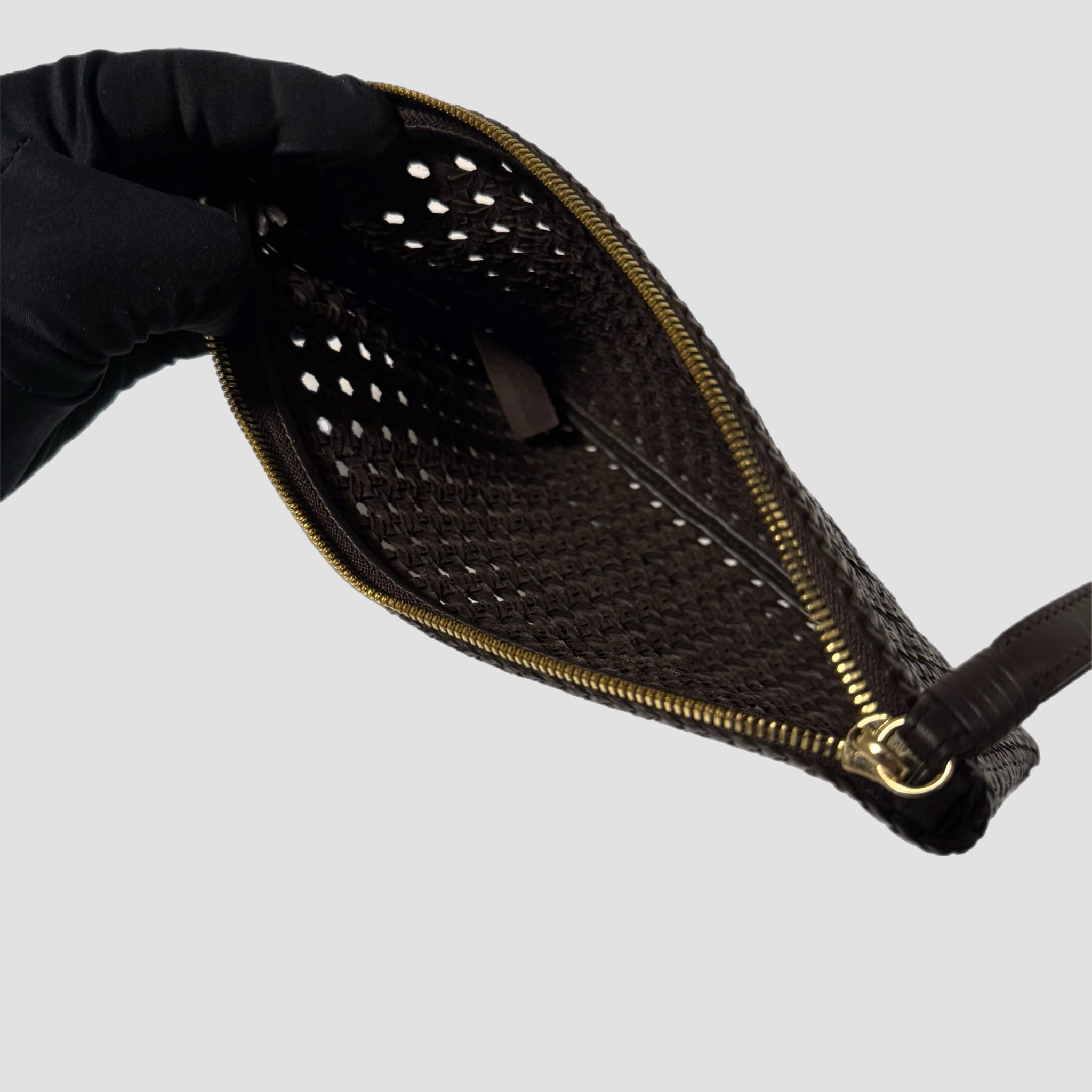 Aime Leon Dore Woven Leather Pouch