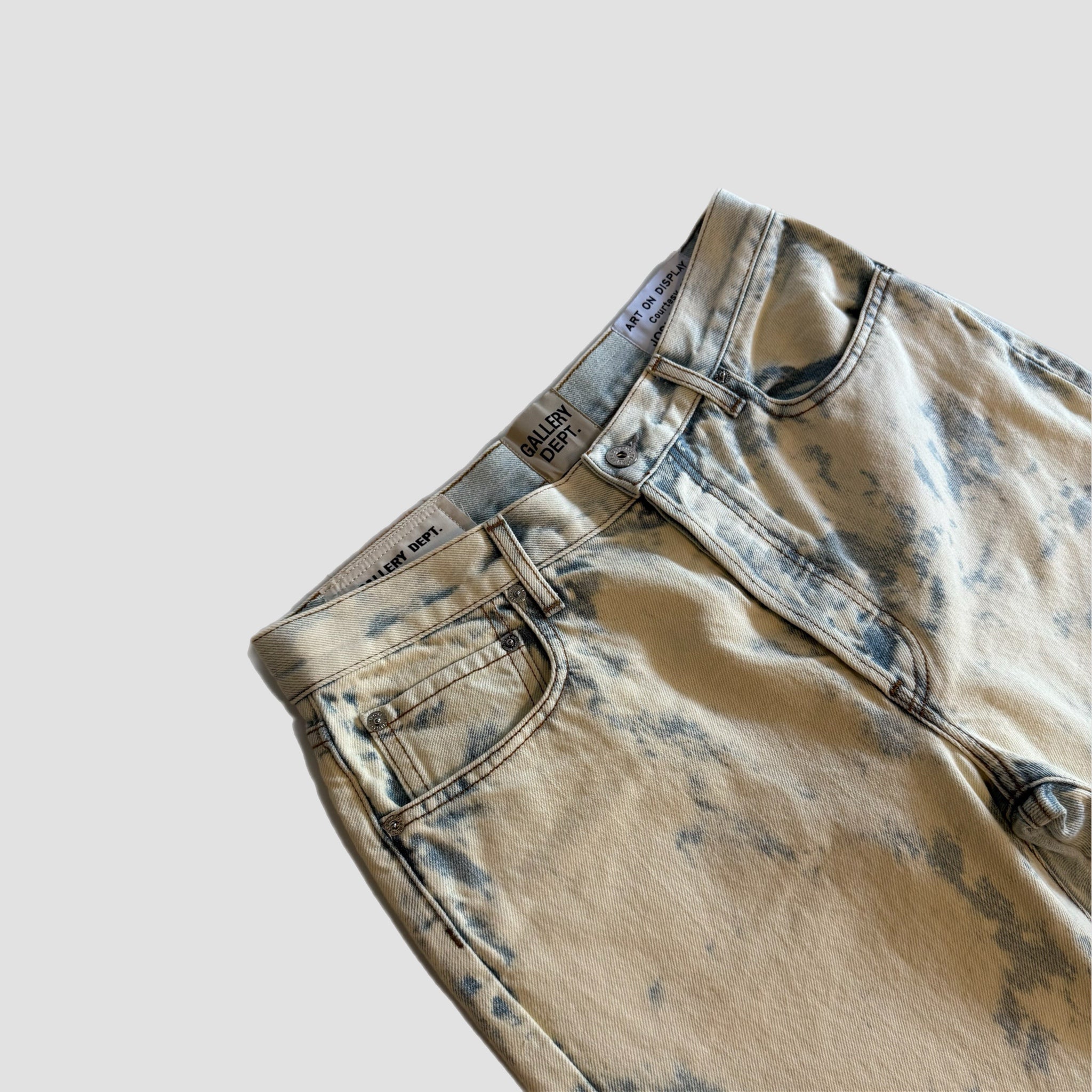 Gallery Dept Bleached Straight Leg Jeans