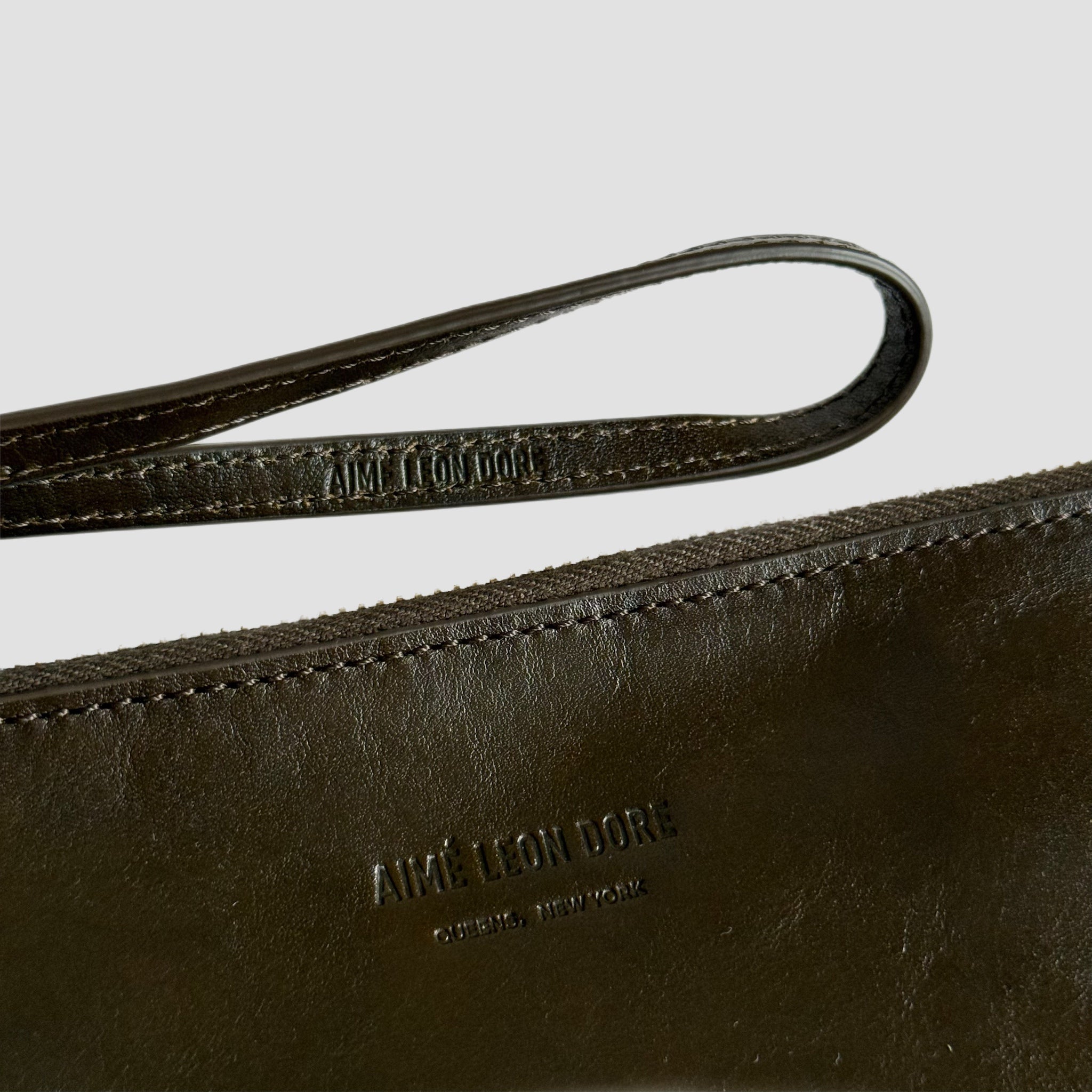 Aime Leon Dore Leather Clutch Pouch