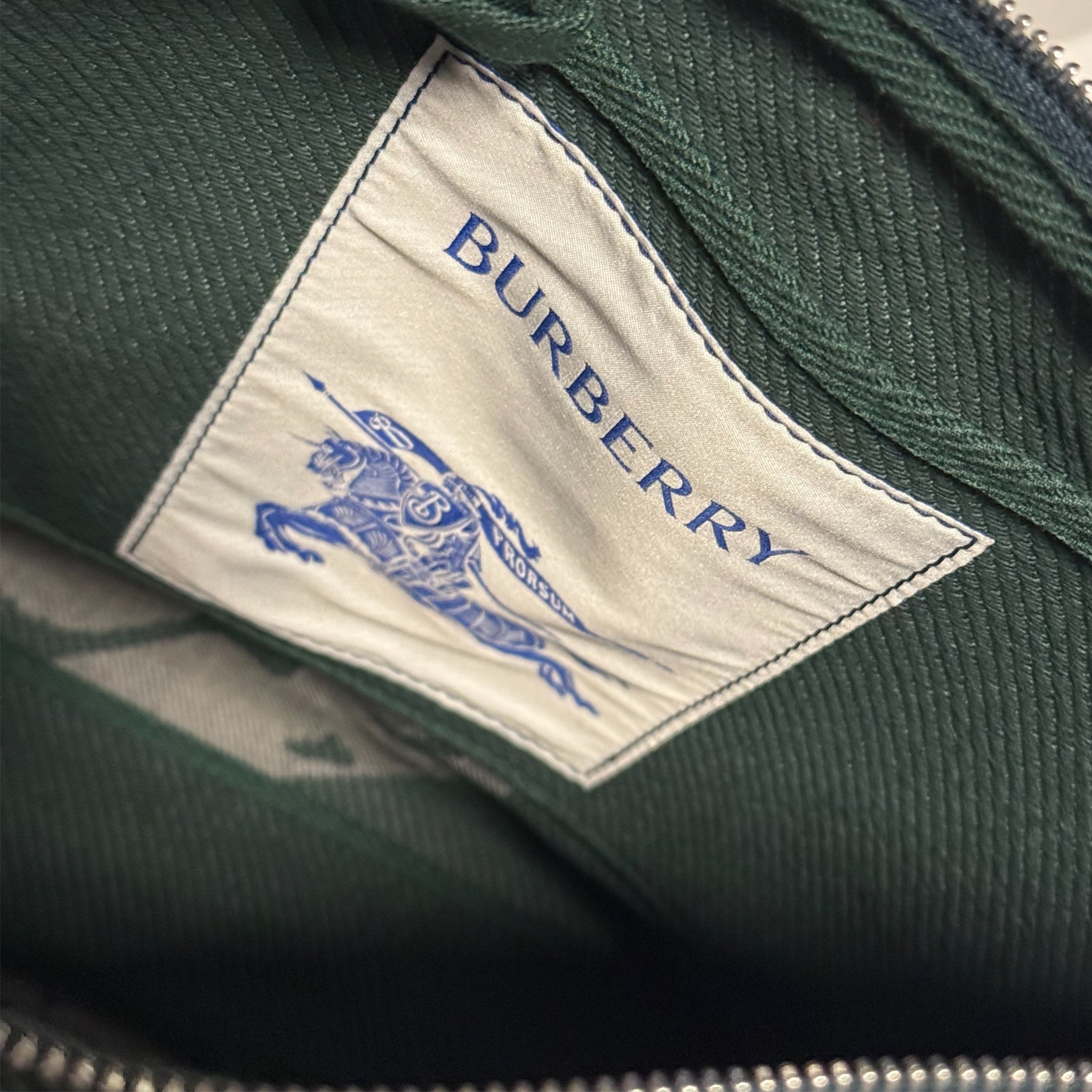 Burberry EKD Canvas Pouch Green