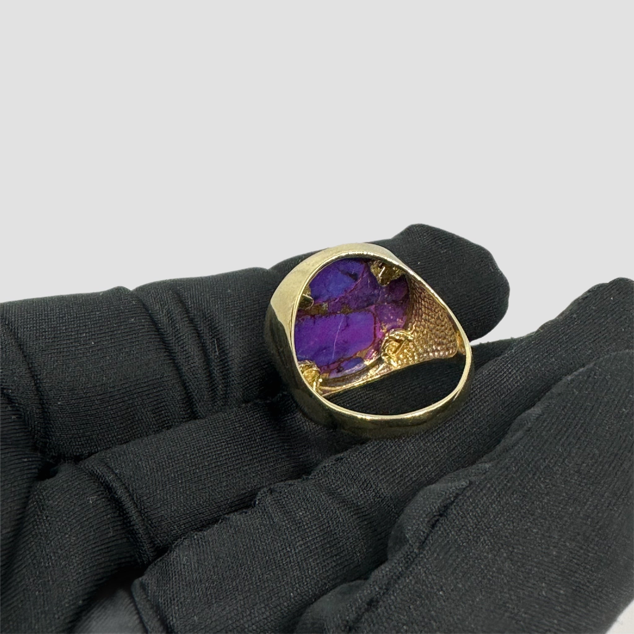 9ct Purple Copper Stone Half Sovereign Original Allure