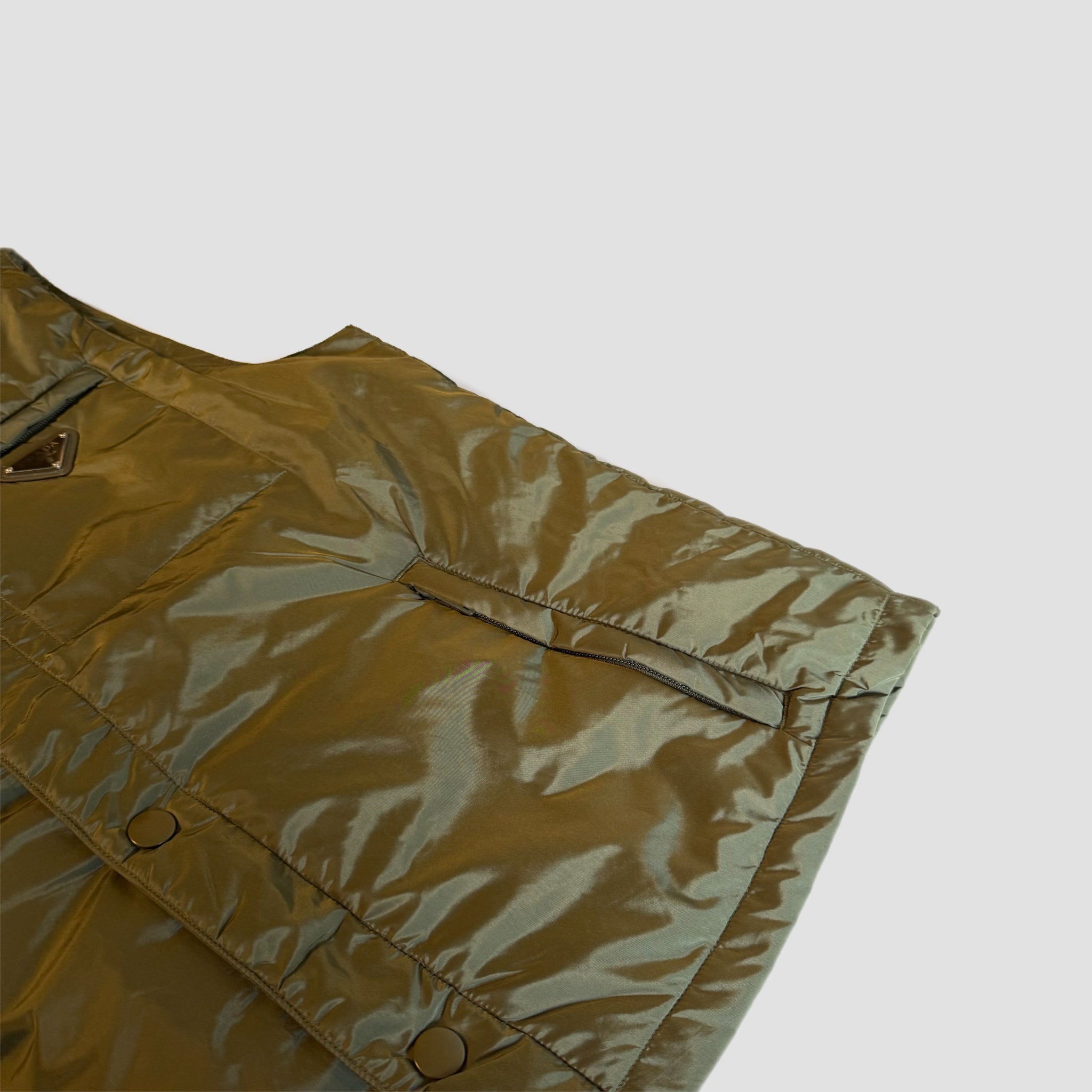 Prada Re-Nylon Gilet Green