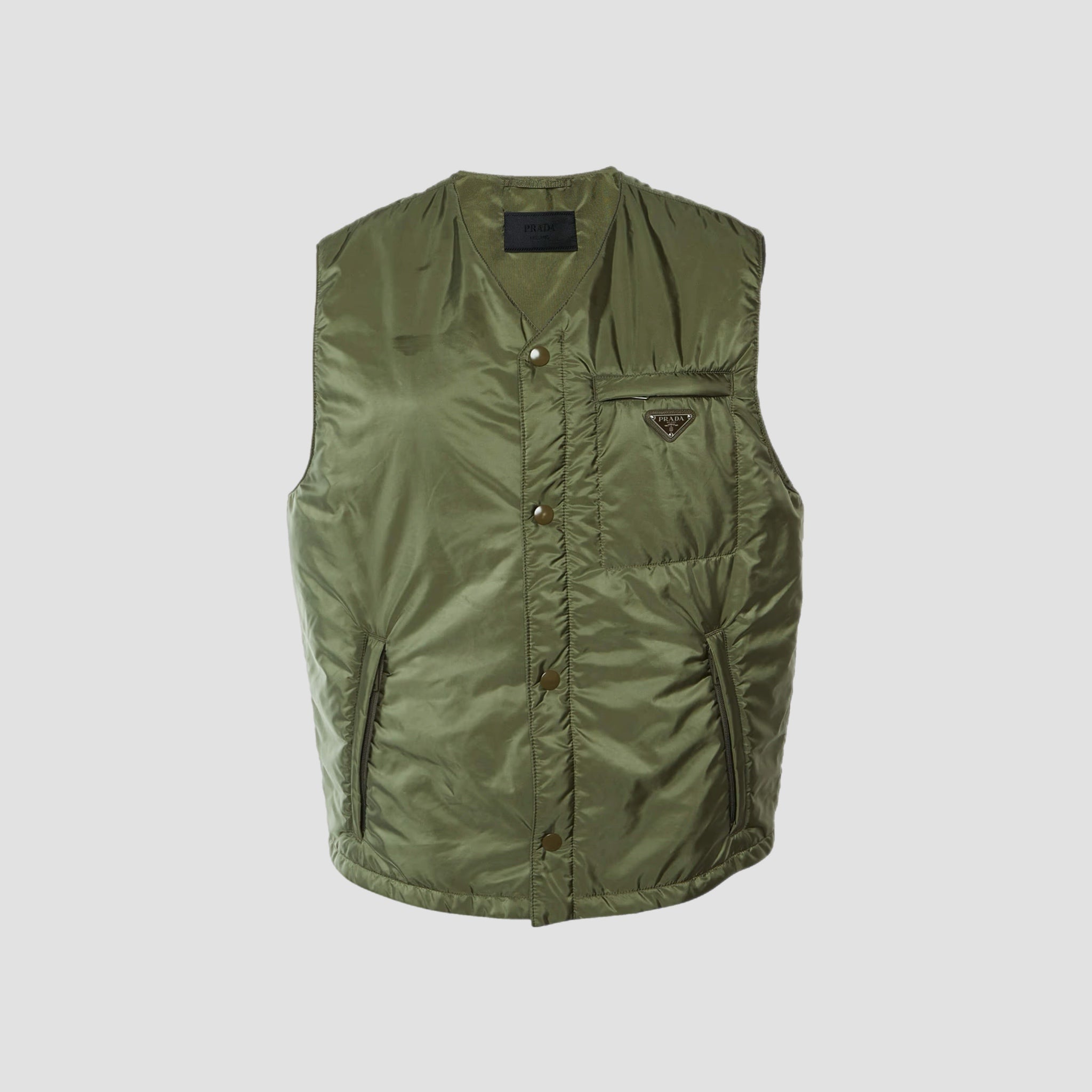 Prada Re-Nylon Gilet Green