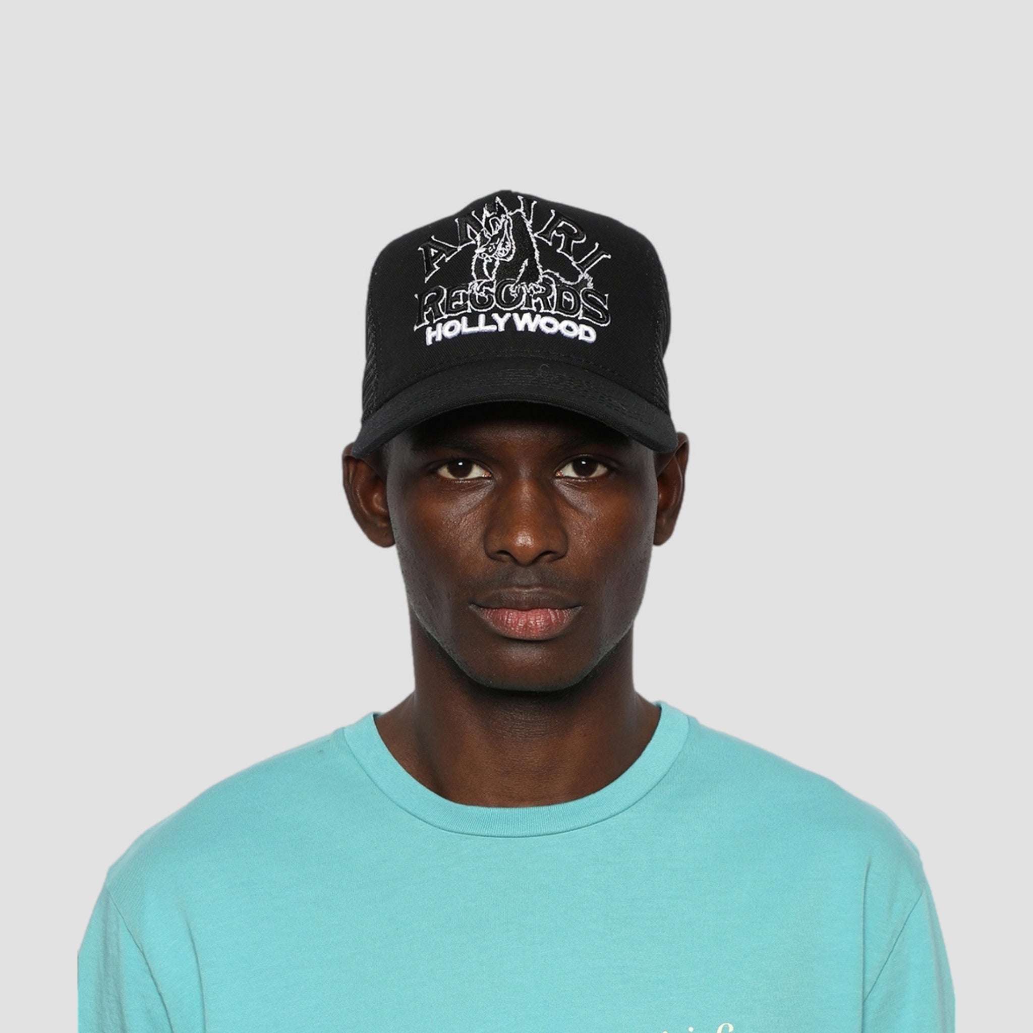 Amiri Records Wolf Logo Trucker Hat