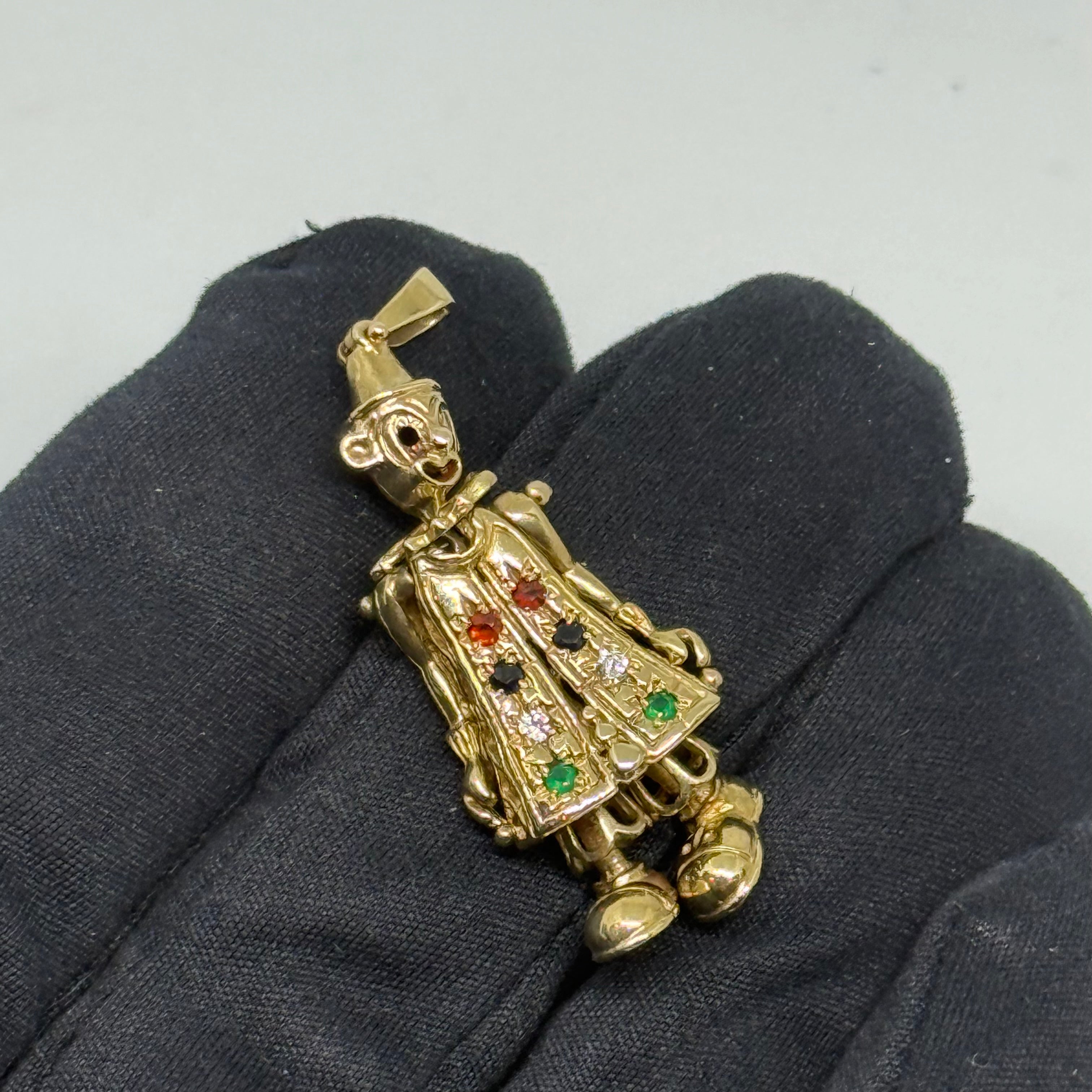 9ct Clown Pendant Charm
