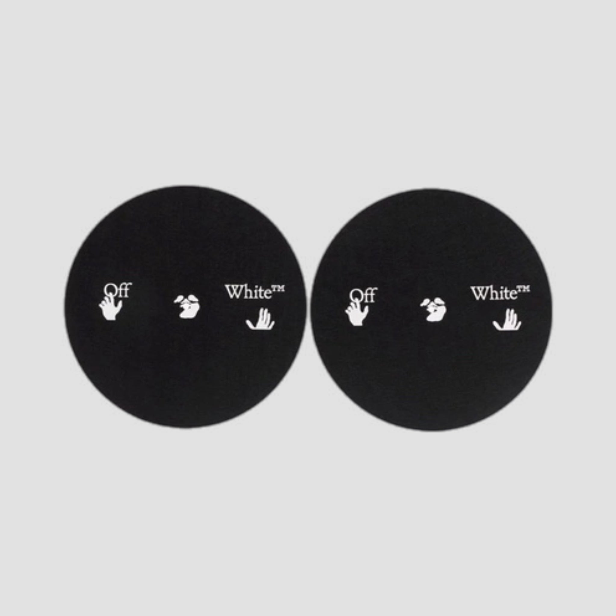 Off-White Man Swim Vinyl Slipmat Set Black