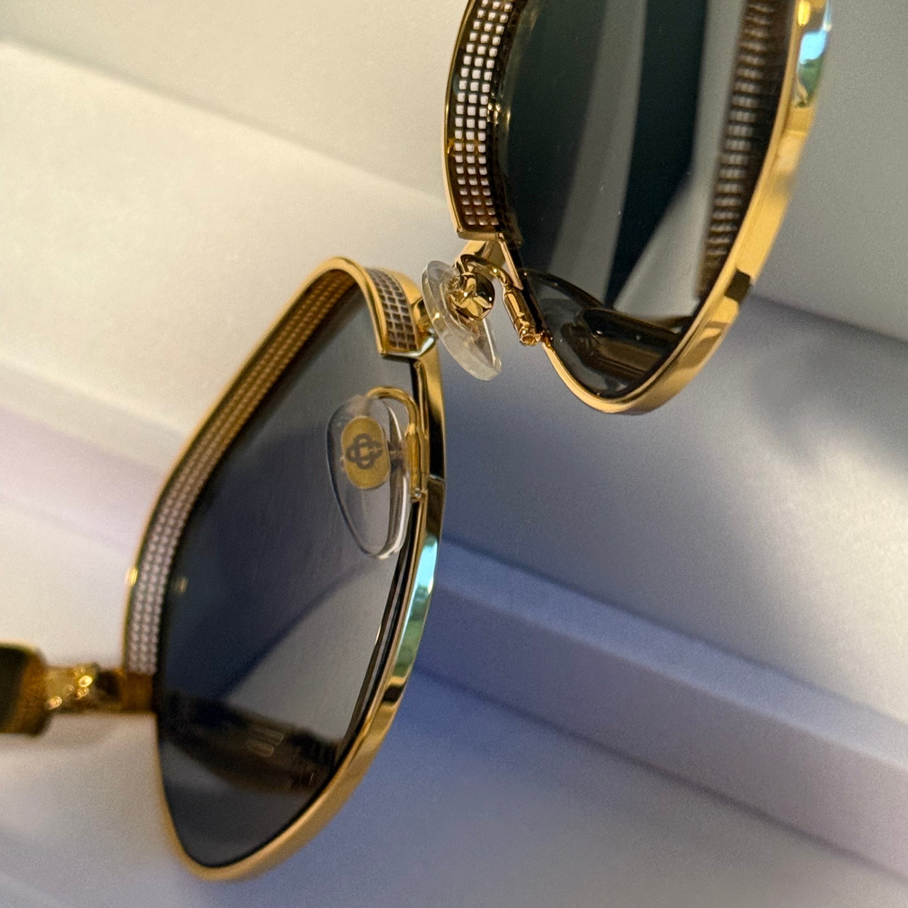 Casablanca Square Metal-frame Sunglasses