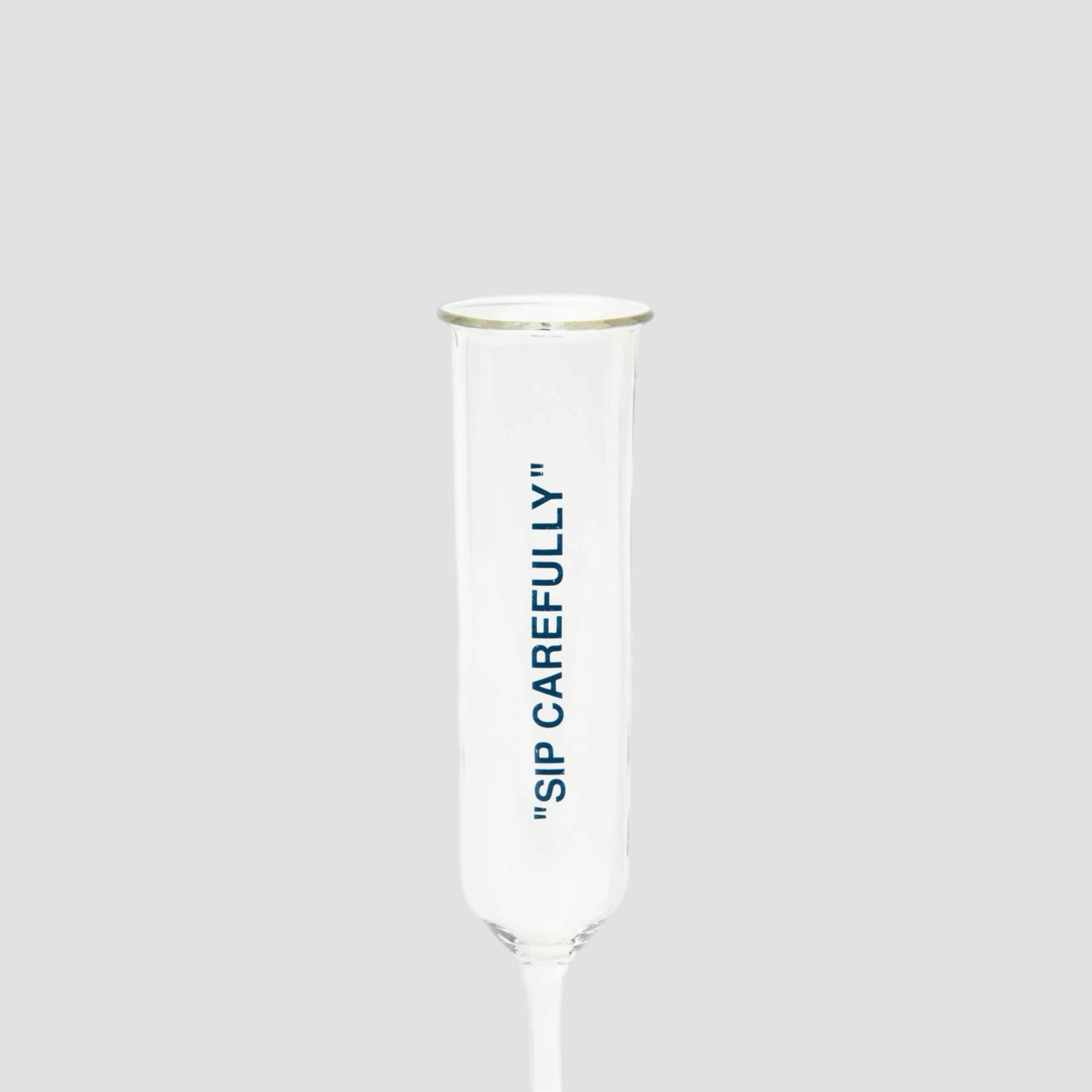 Off-White Quote Champagne Flute Glass
