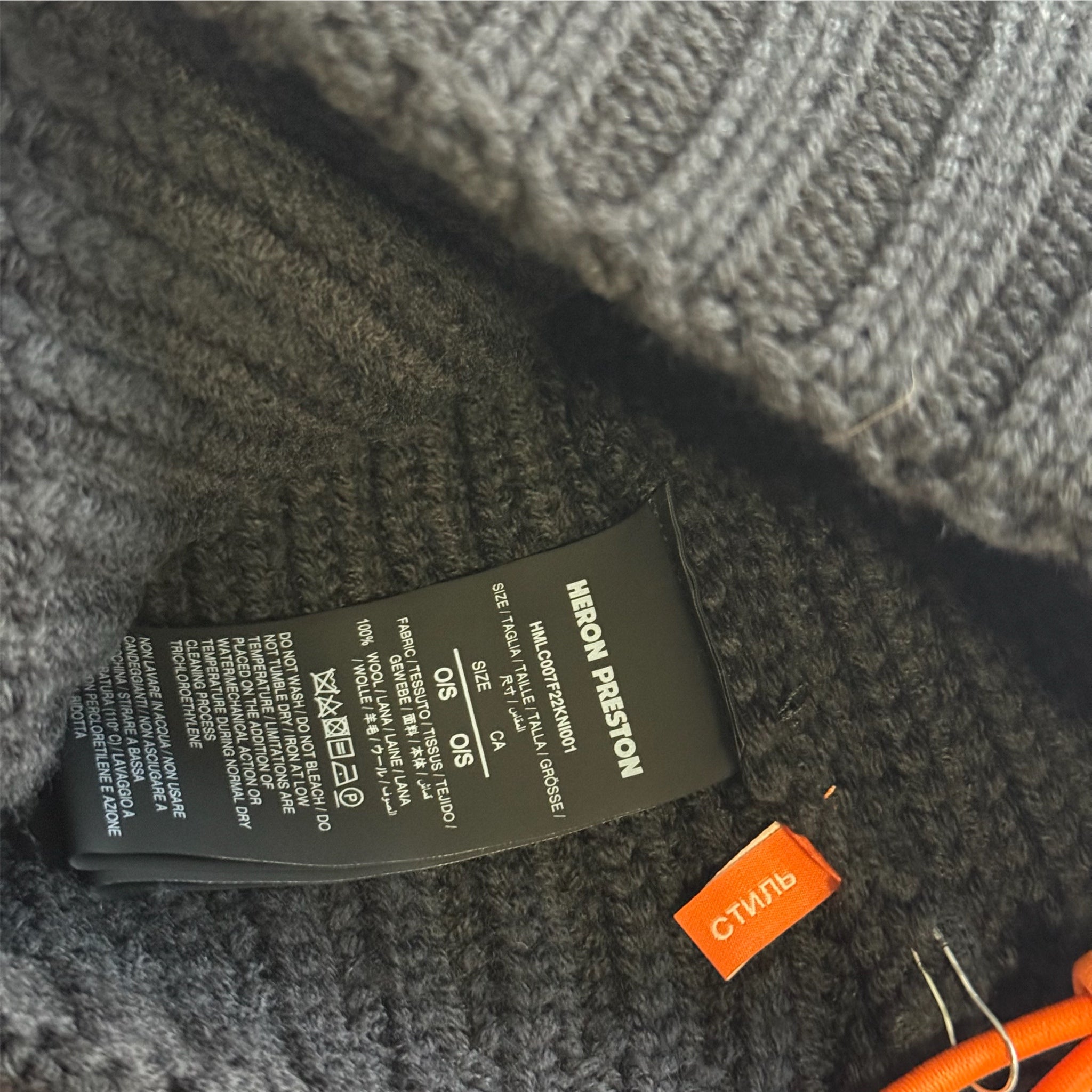 Heron Preston Rib Knit Beanie
