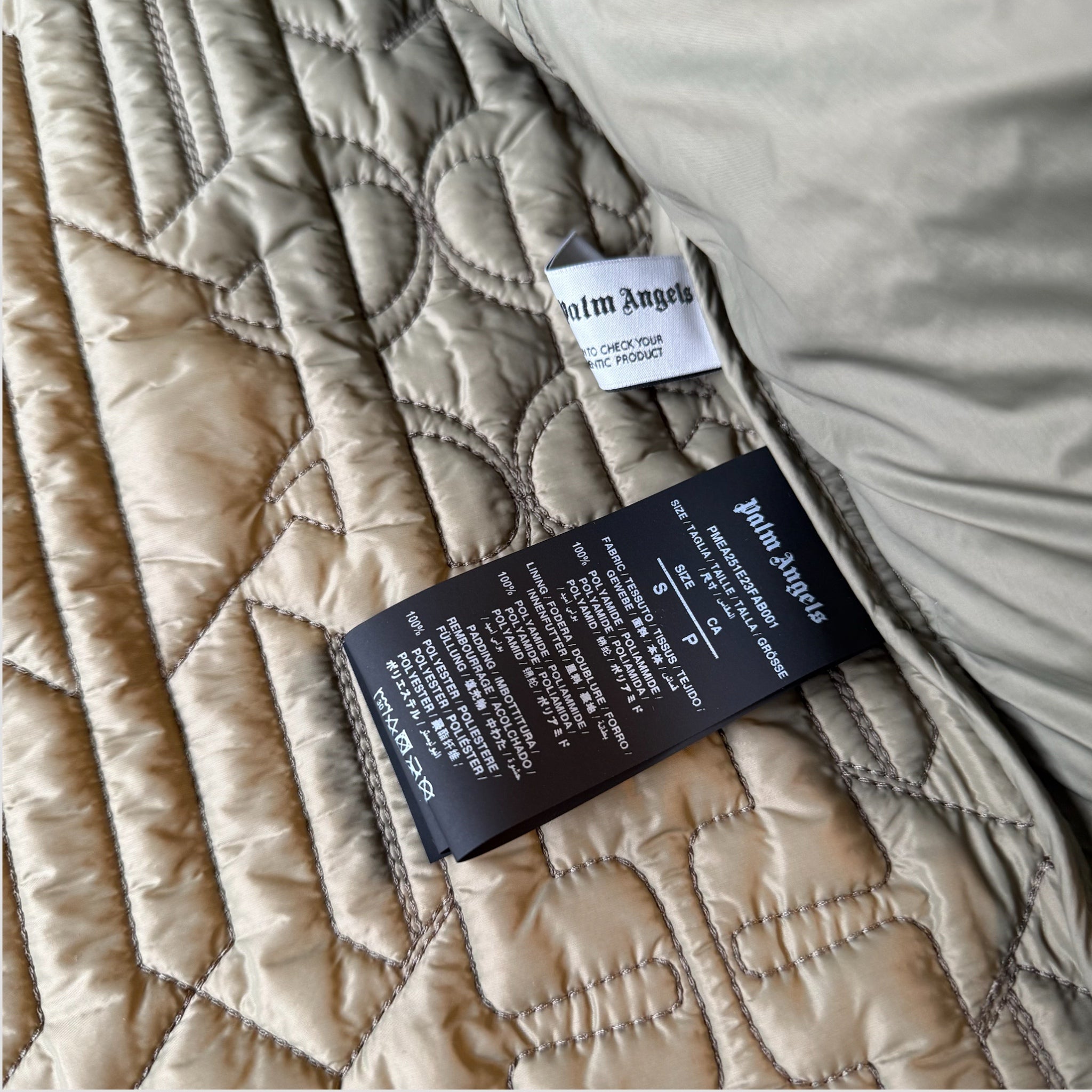 Palm Angels Monogram Quilted Shirt Jacket