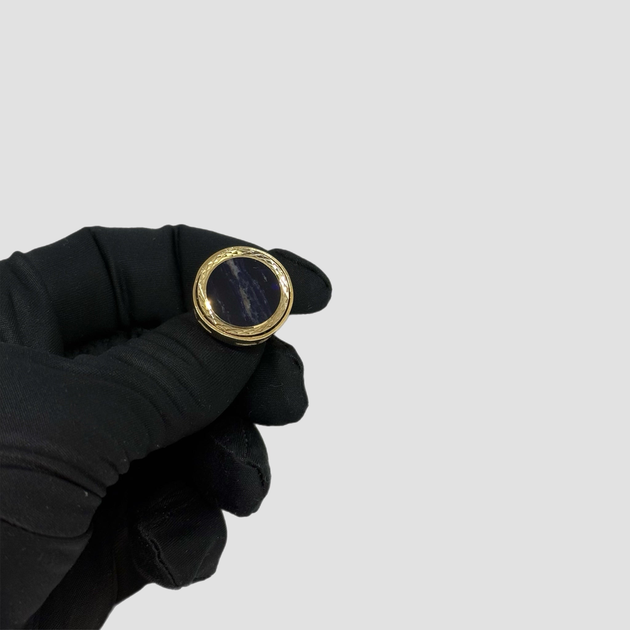 9ct Sodalite Half Sovereign Ring