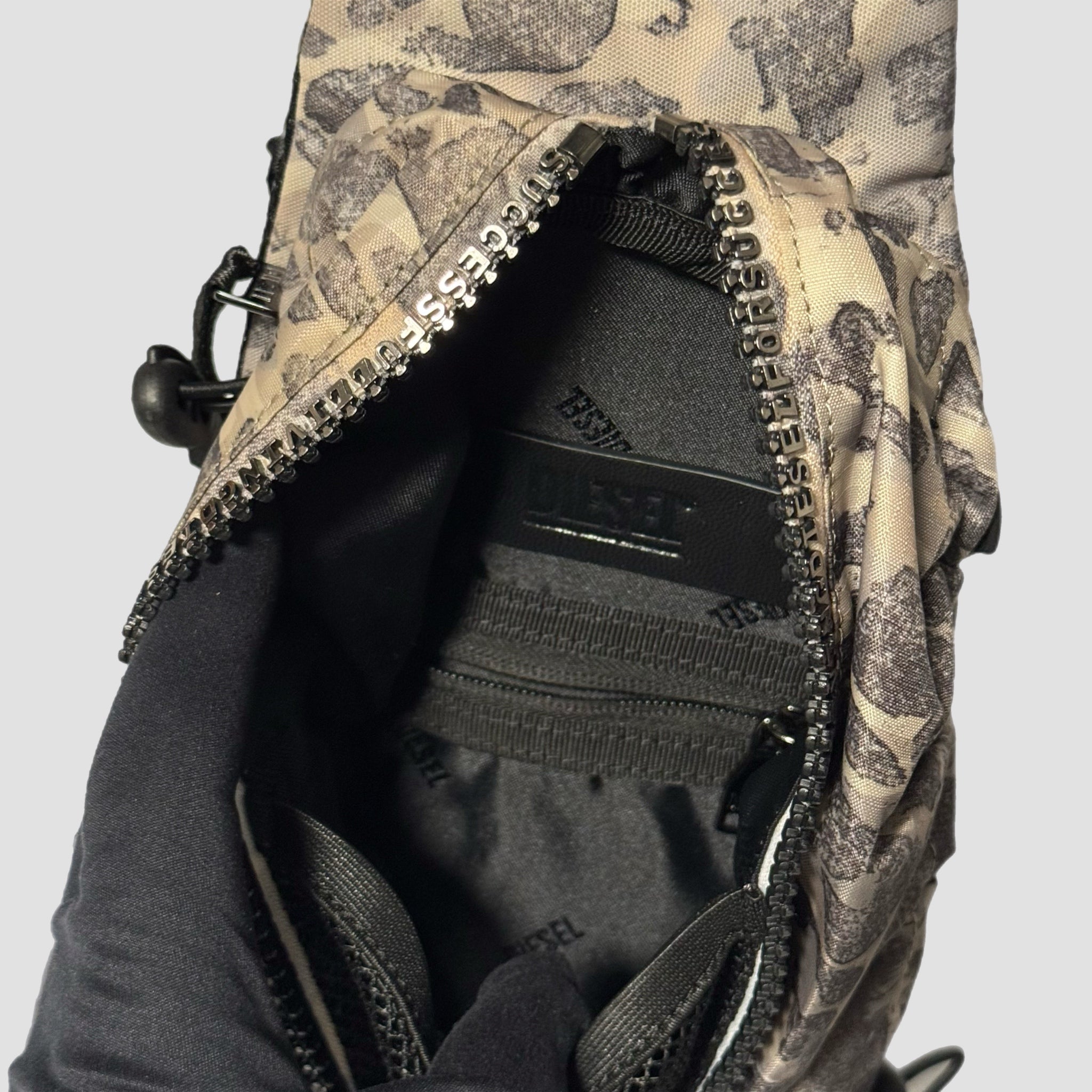 Diesel Zip-D Sling Backpack Incense Grey