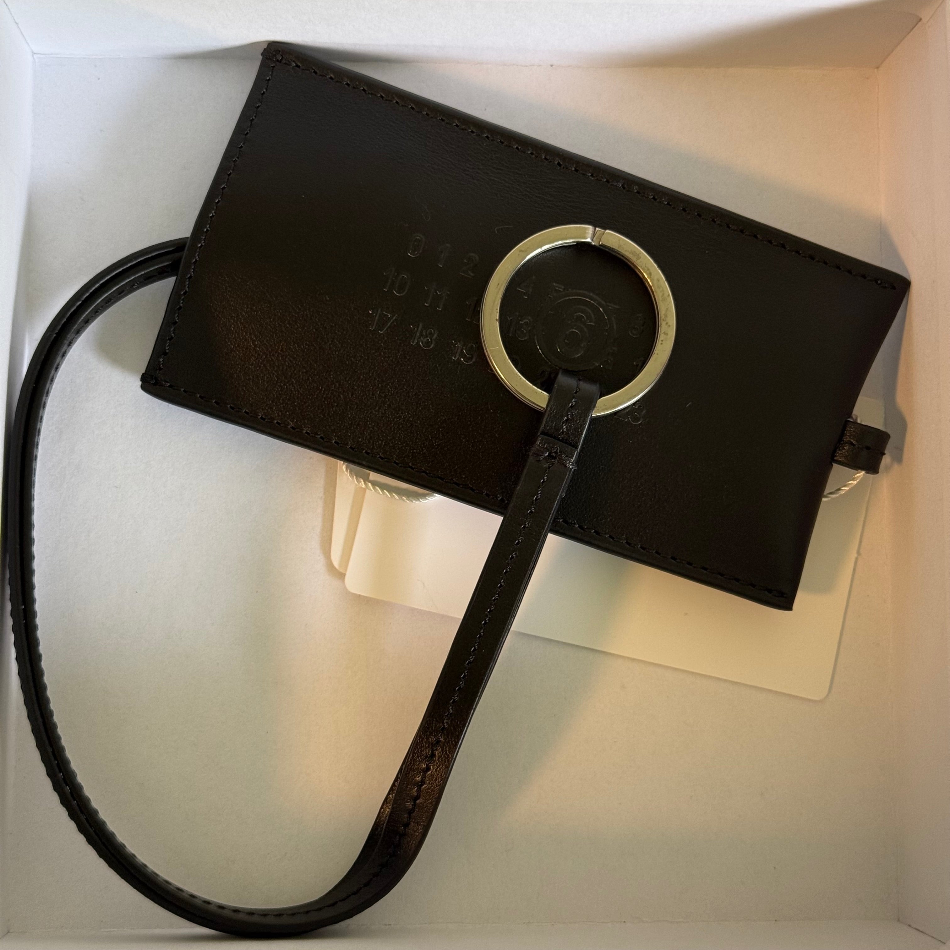 MM6 Maison Margiela Leather Key Tag Holder