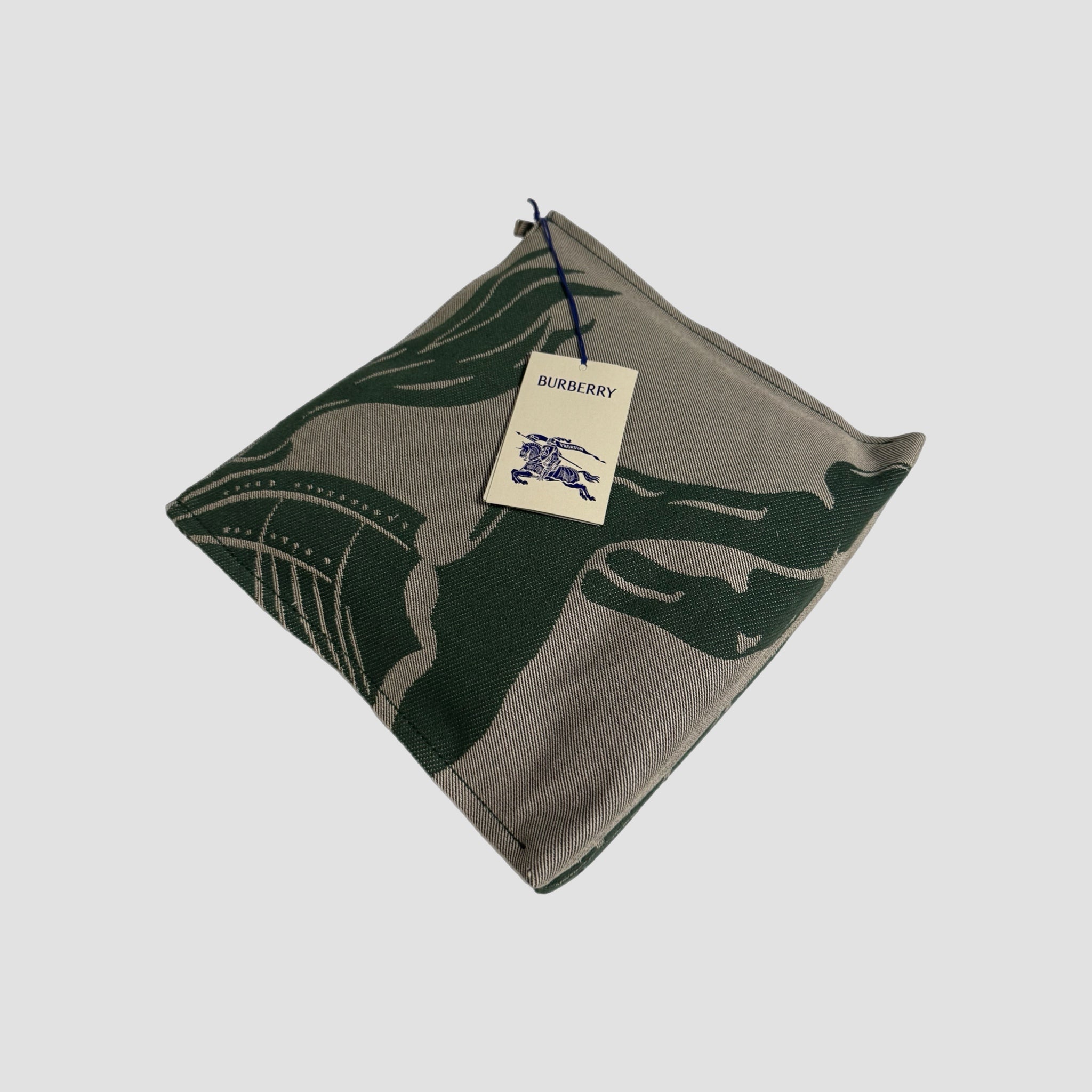 Burberry EKD Canvas Pouch Green