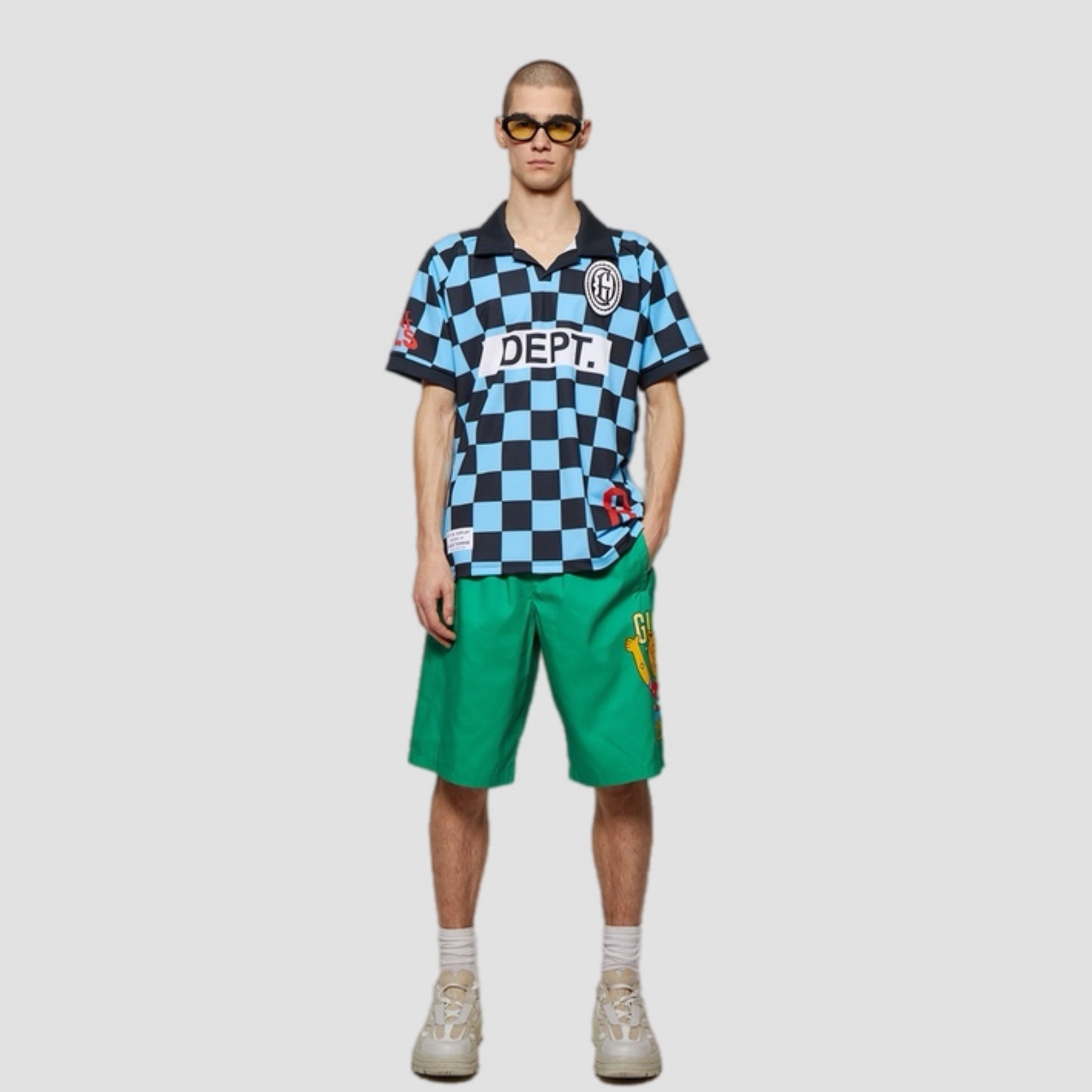 Gallery Dept Alvarado Soccer Jersey Chequered