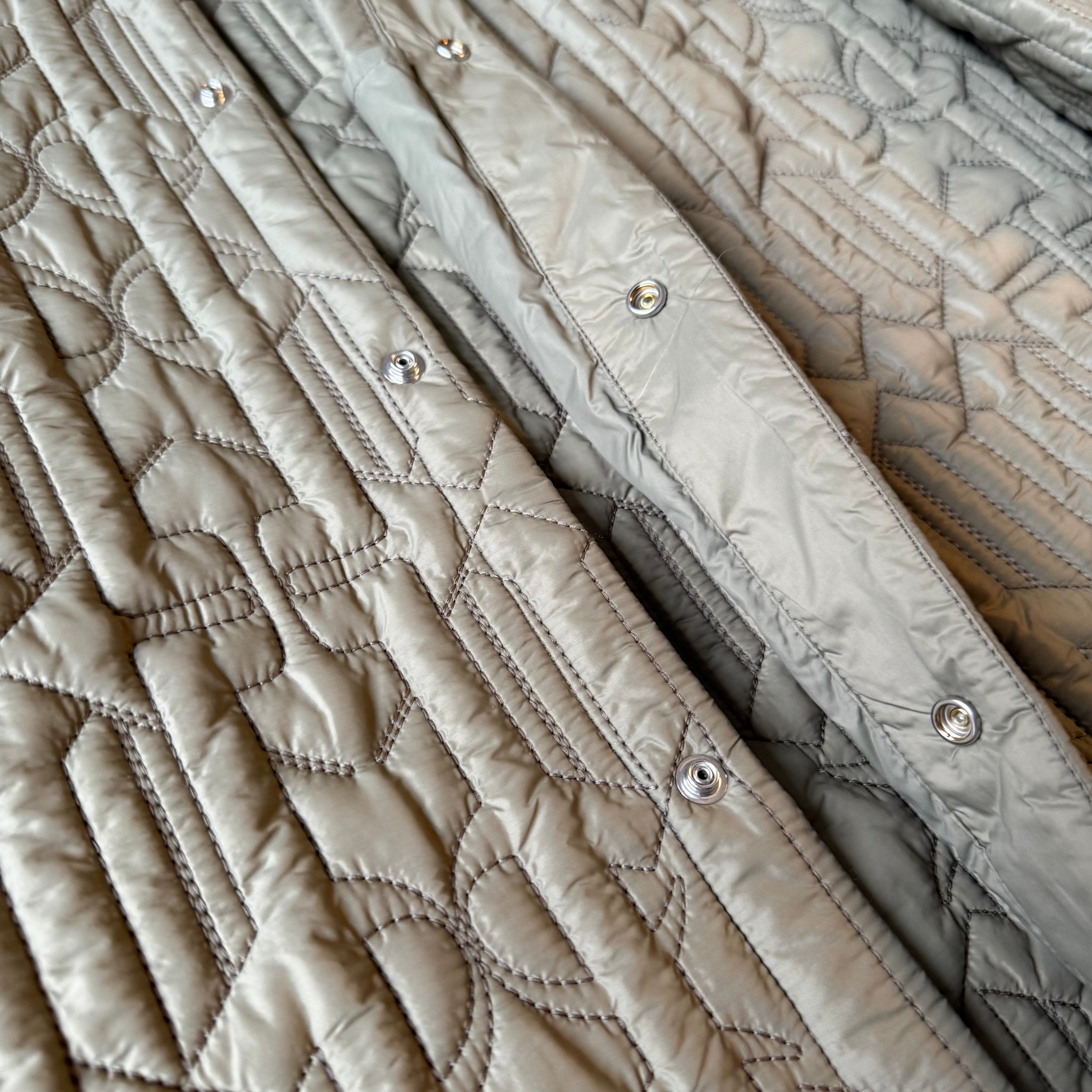 Palm Angels Monogram Quilted Shirt Jacket