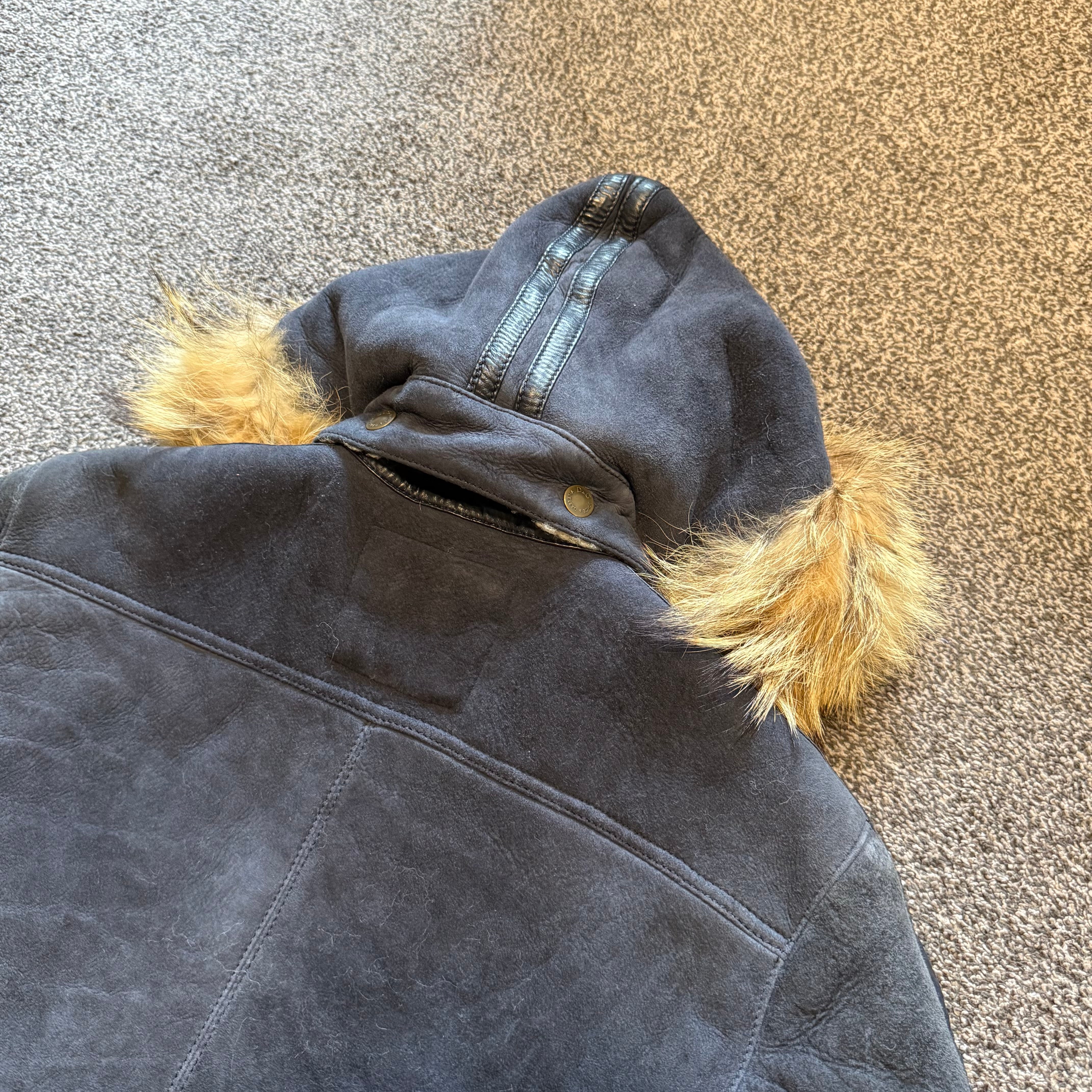 D&G Lambskin Suede Hooded Jacket