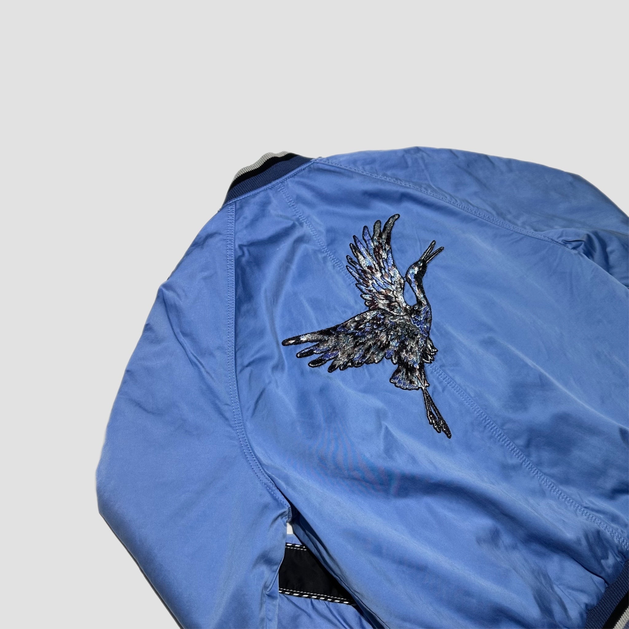 Lanvin Crane Embroidered Patch Souvineer Jacket Original Allure