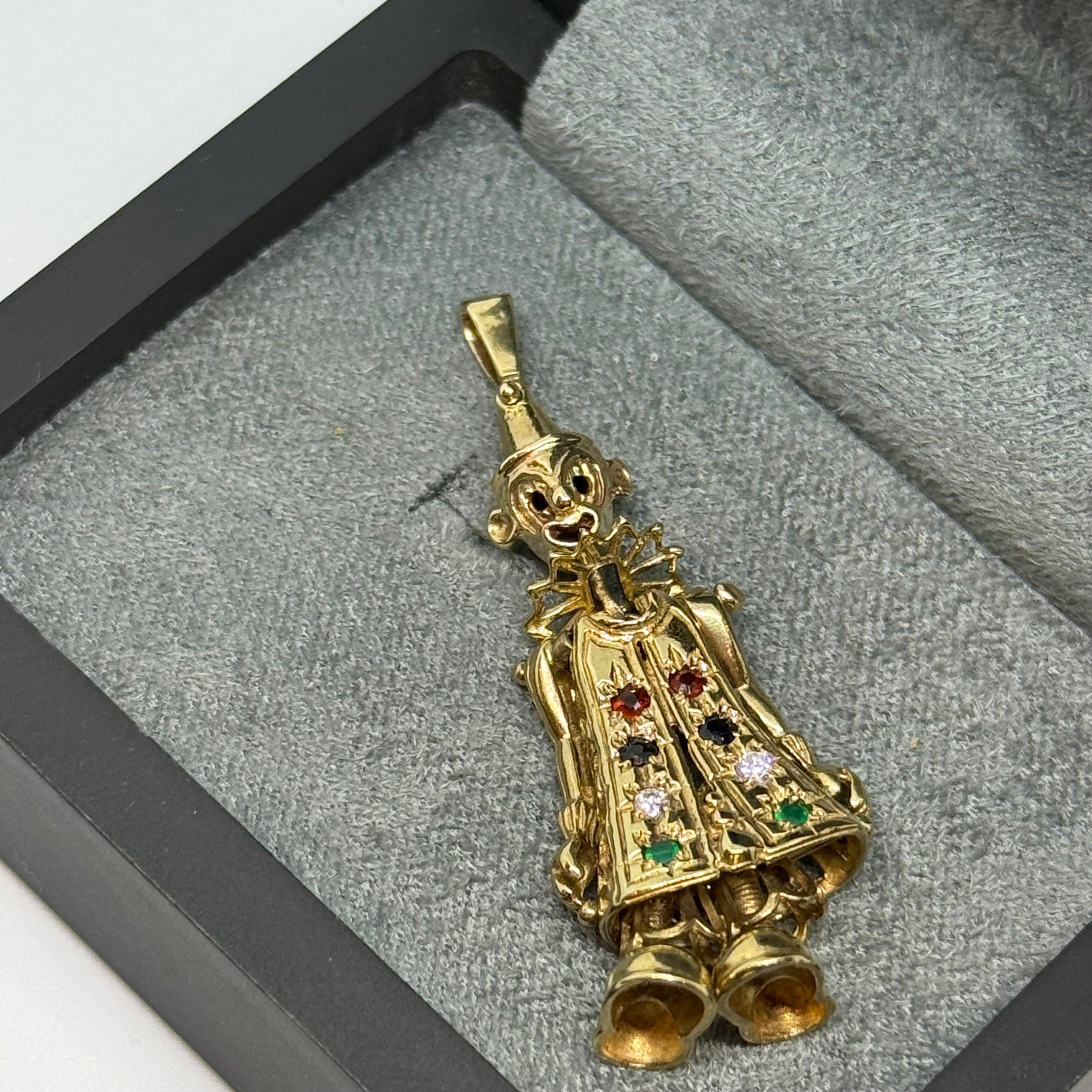 9ct Clown Pendant Charm