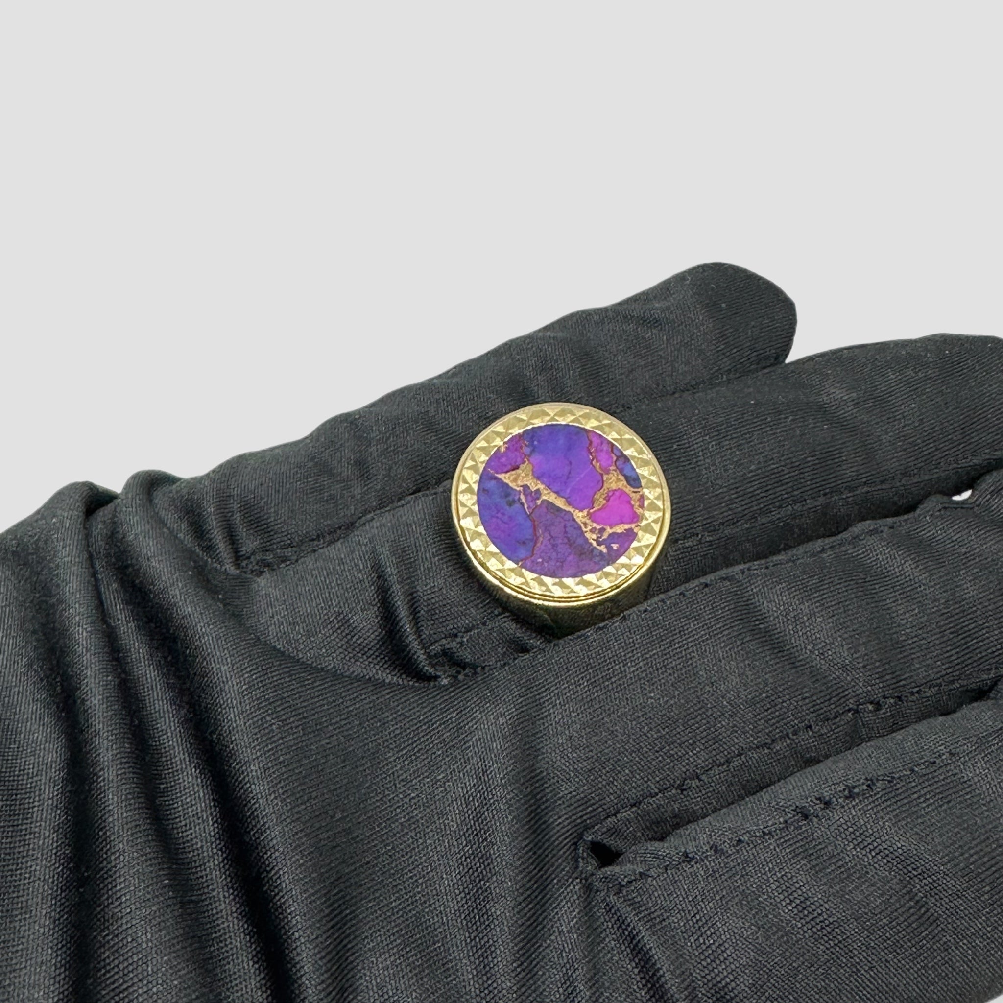 9ct Purple Copper Stone Half Sovereign Original Allure