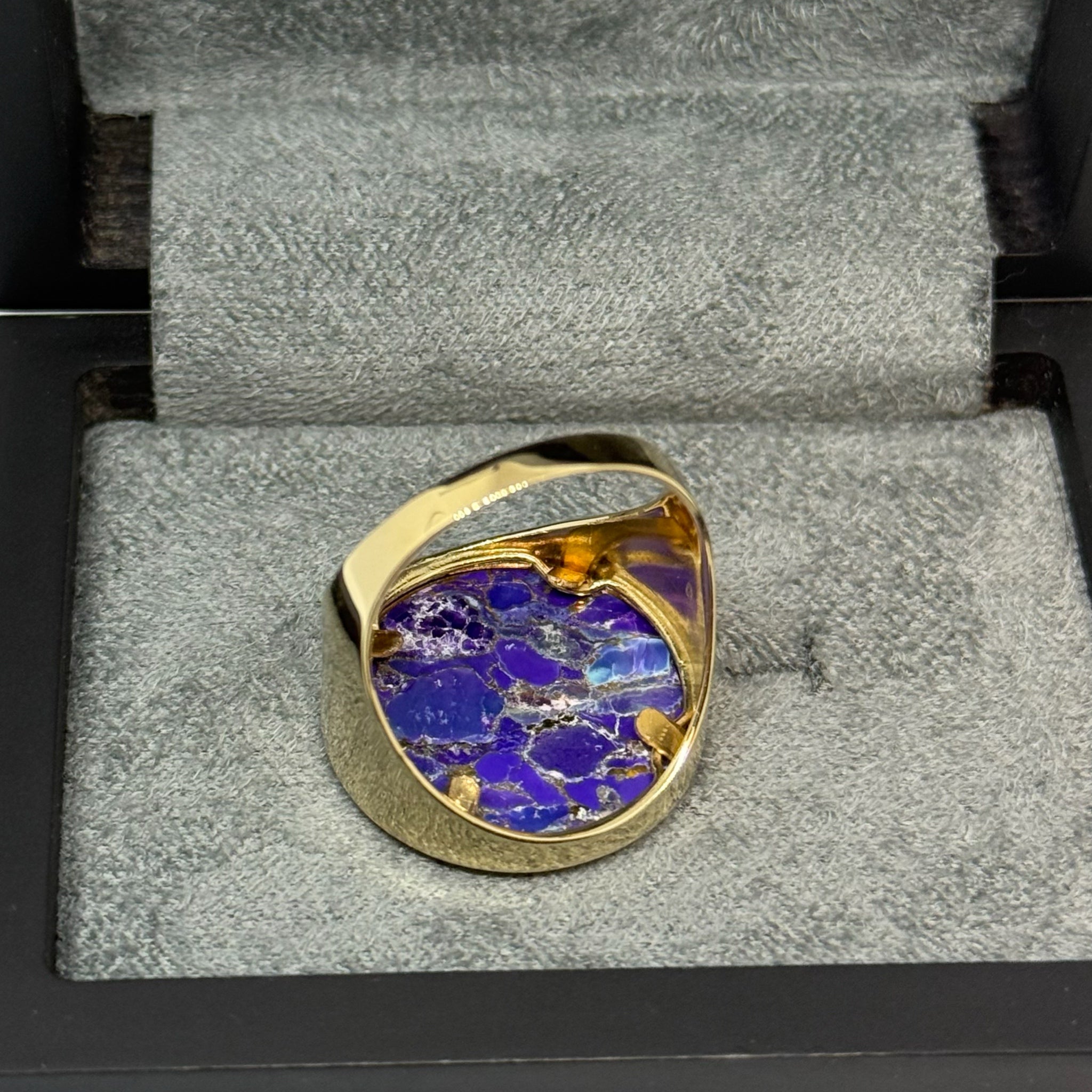 Mohave Purple Copper St George Half Sovereign Ring