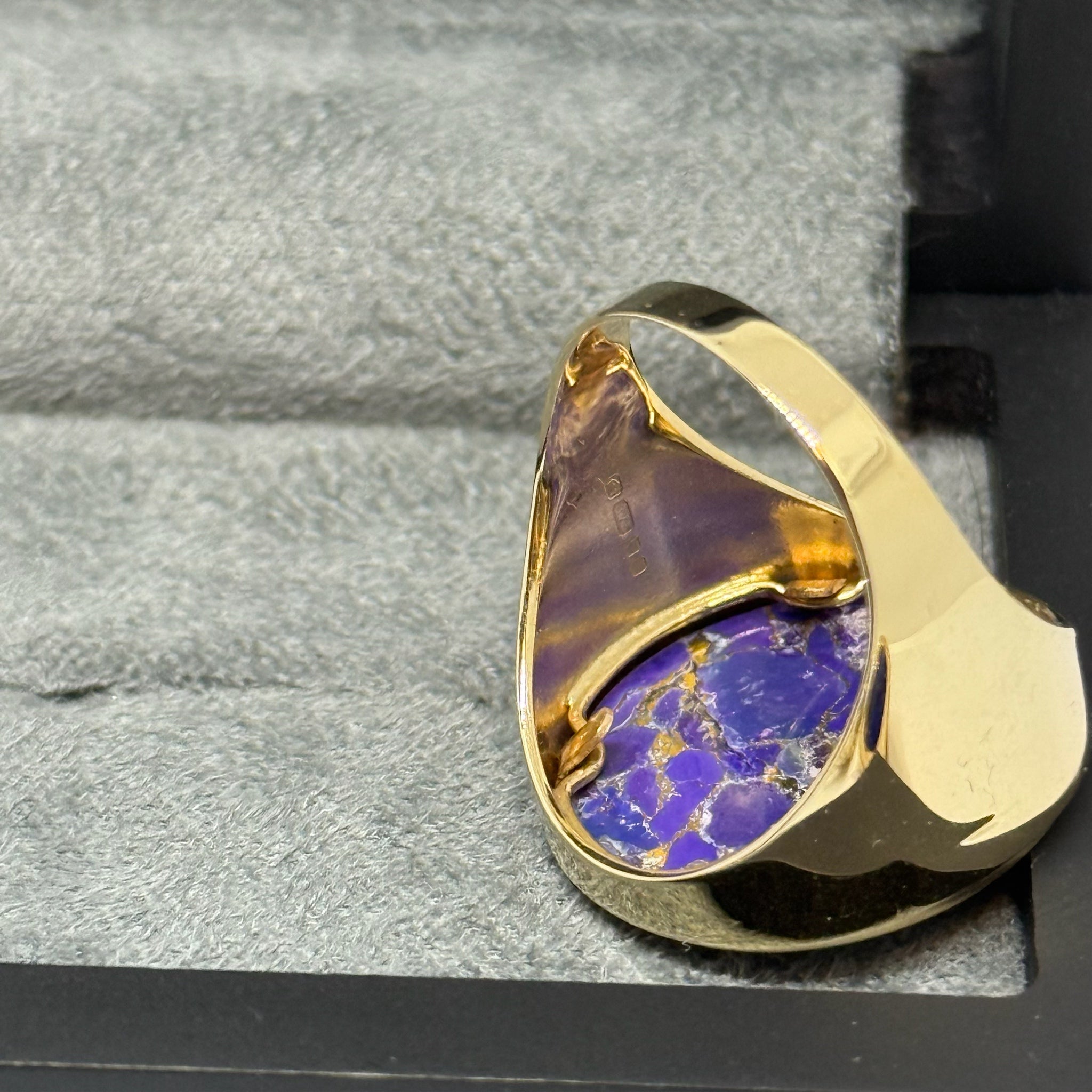 Mohave Purple Copper St George Half Sovereign Ring