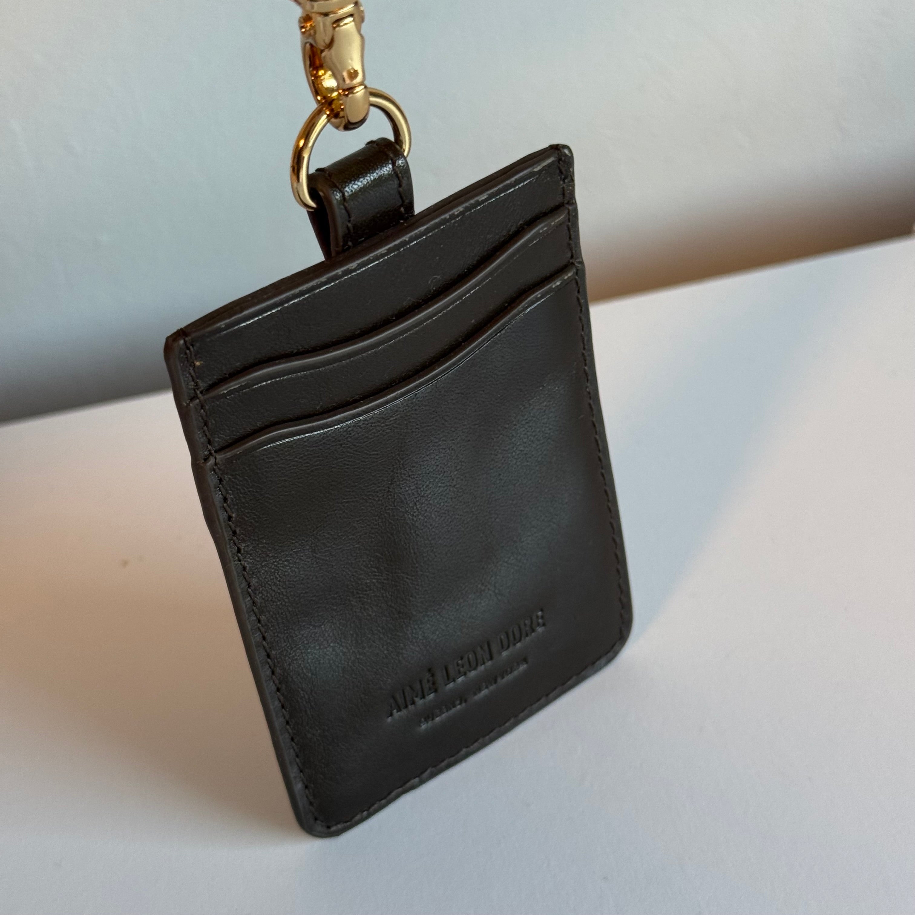 Aime Leon Dore Debossed Logo Leather Card Holder