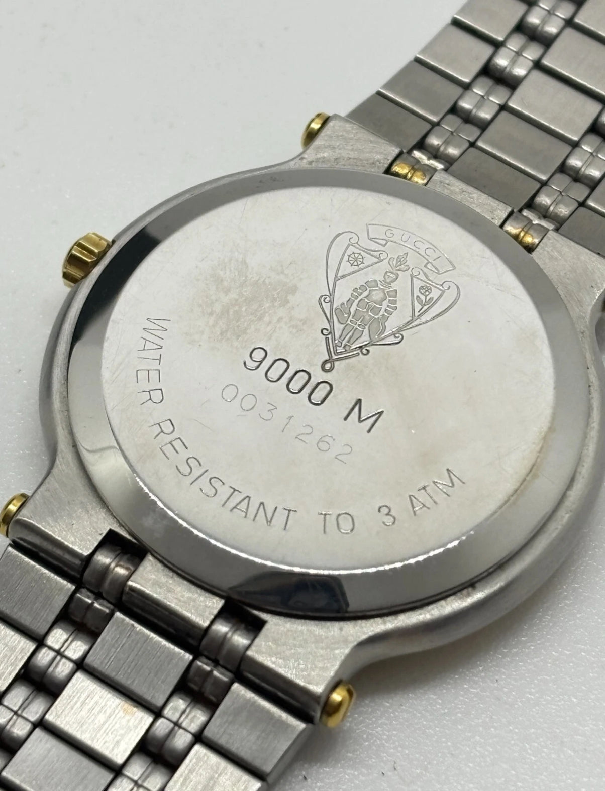 Gucci 9000M Diamond Two Tone Watch