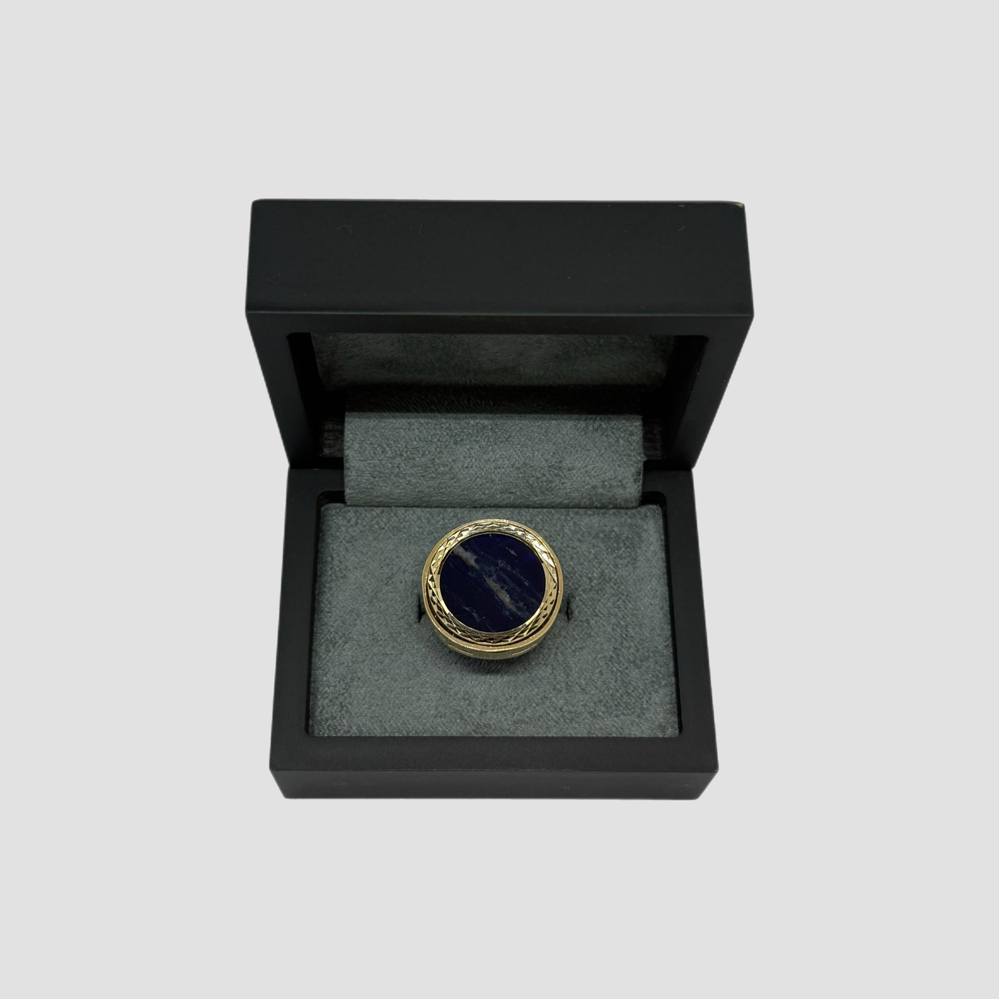 9ct Sodalite Half Sovereign Ring