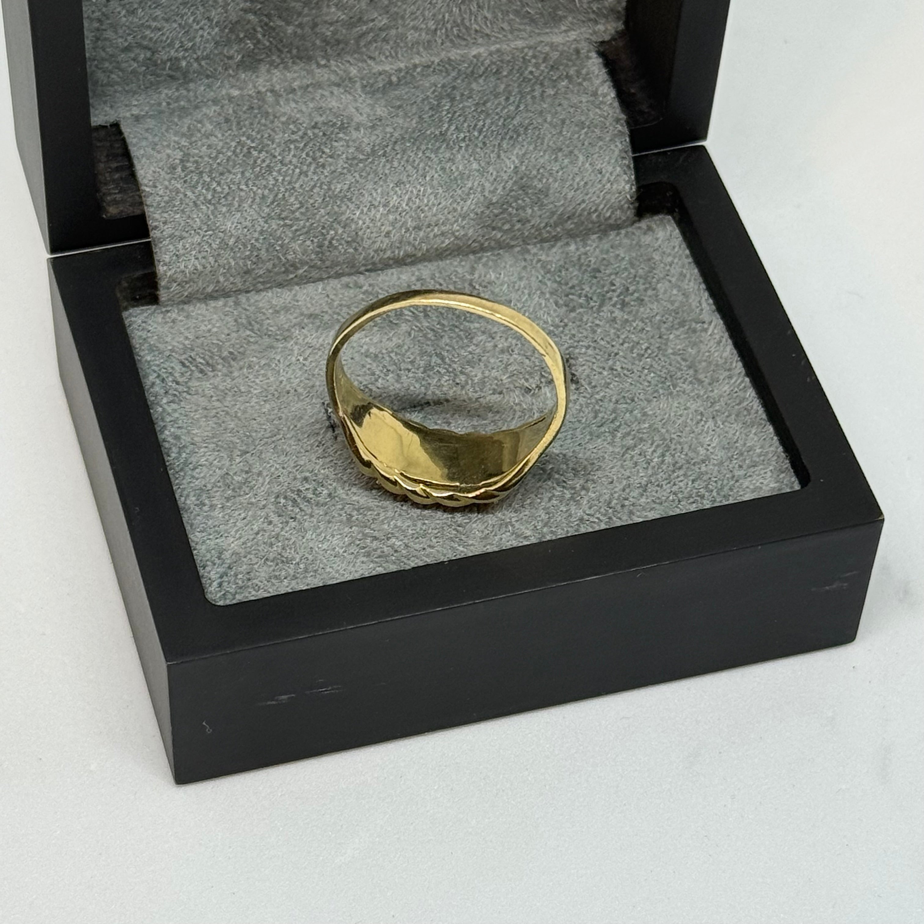 9ct Diamond Set Keeper Ring