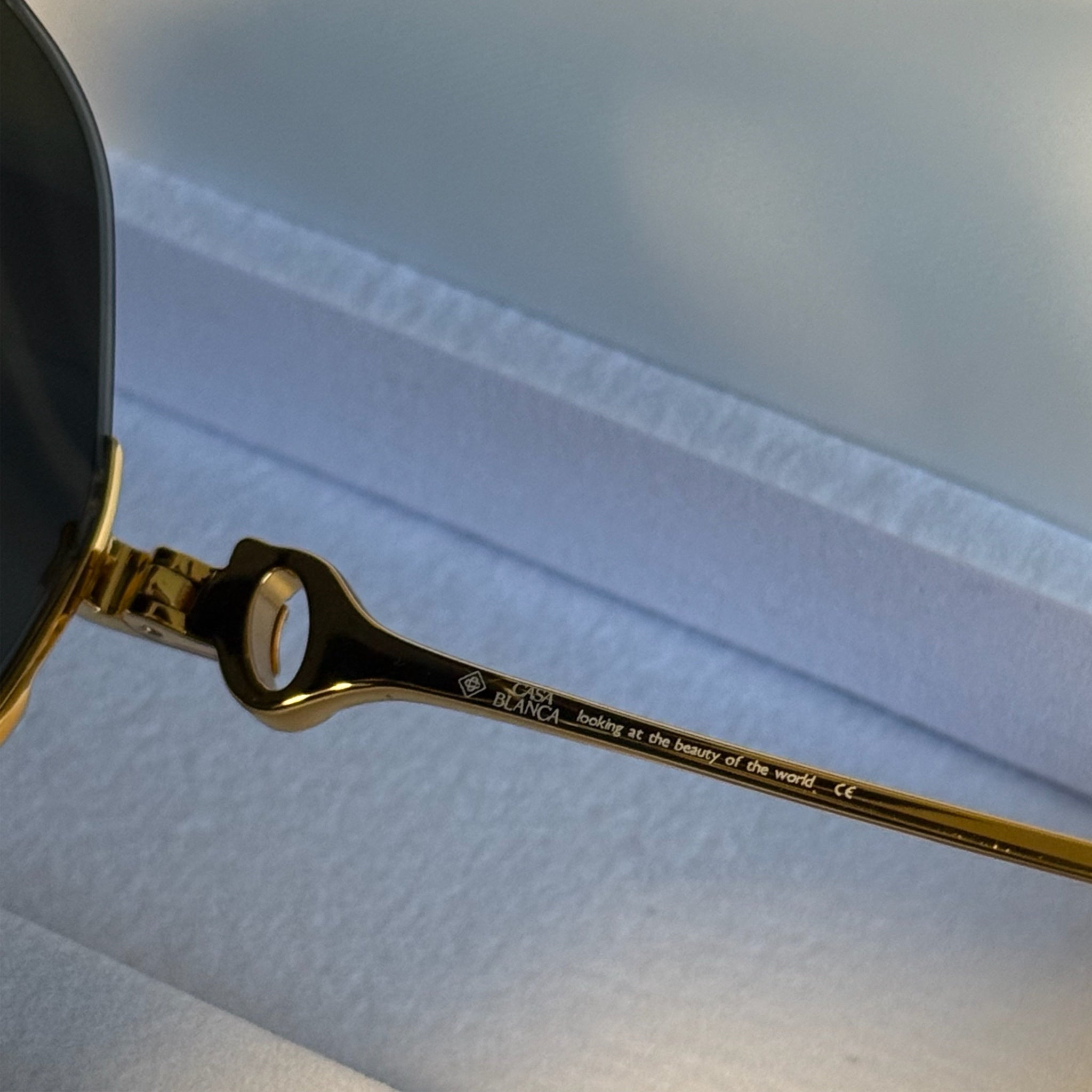 Casablanca Stainless Steel Aviator Sunglasses