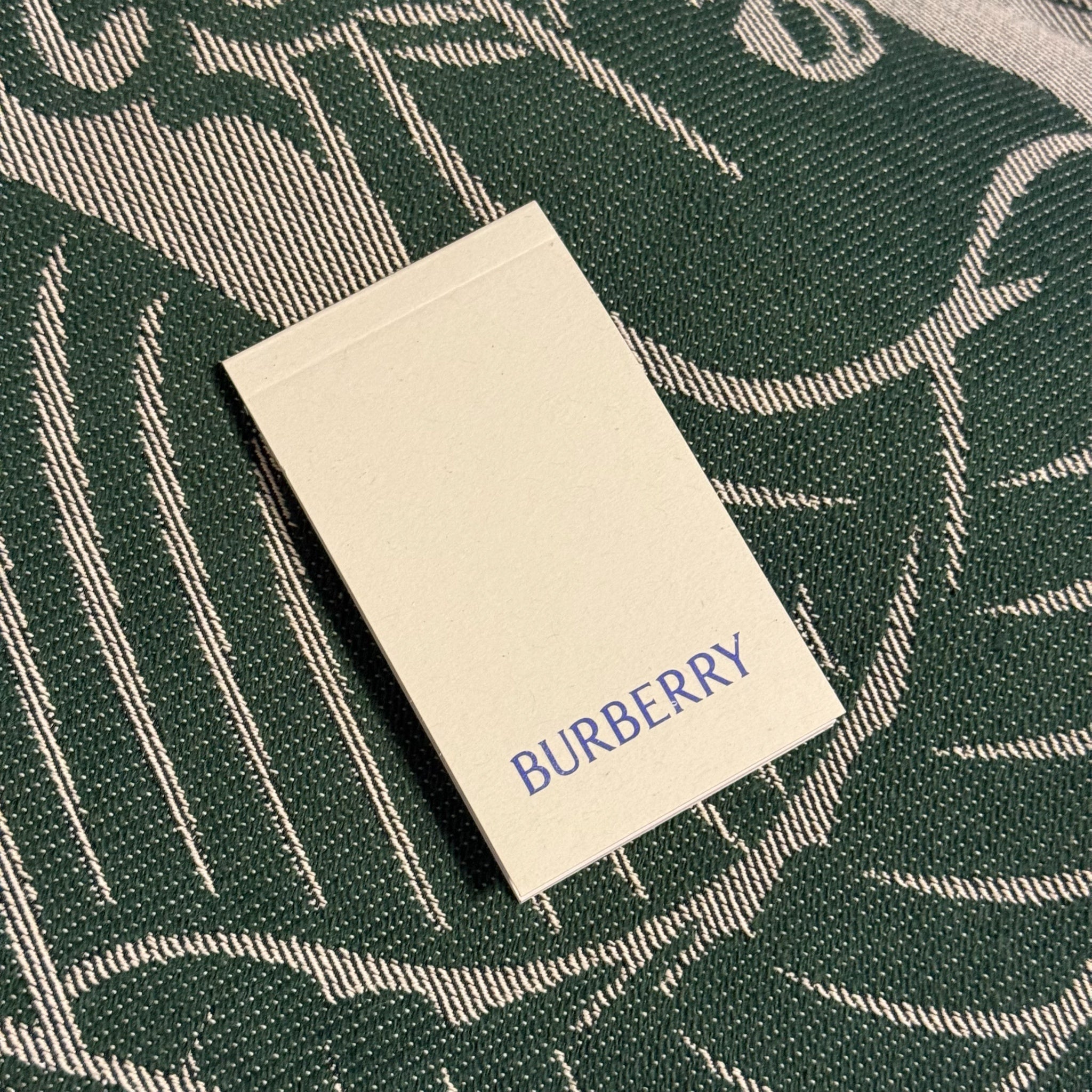 Burberry EKD Canvas Pouch Green