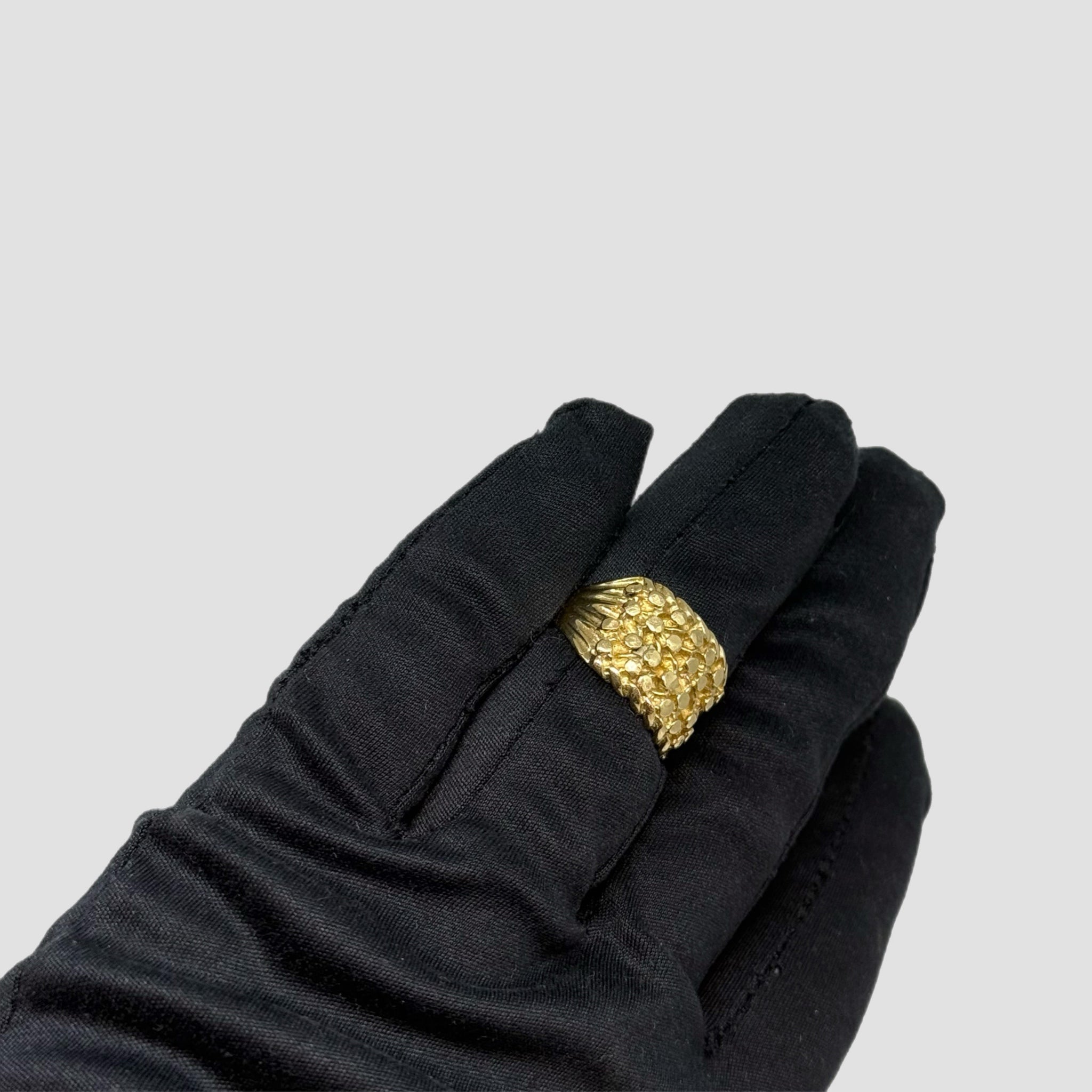Men's 9ct 4 Row Keeper Ring