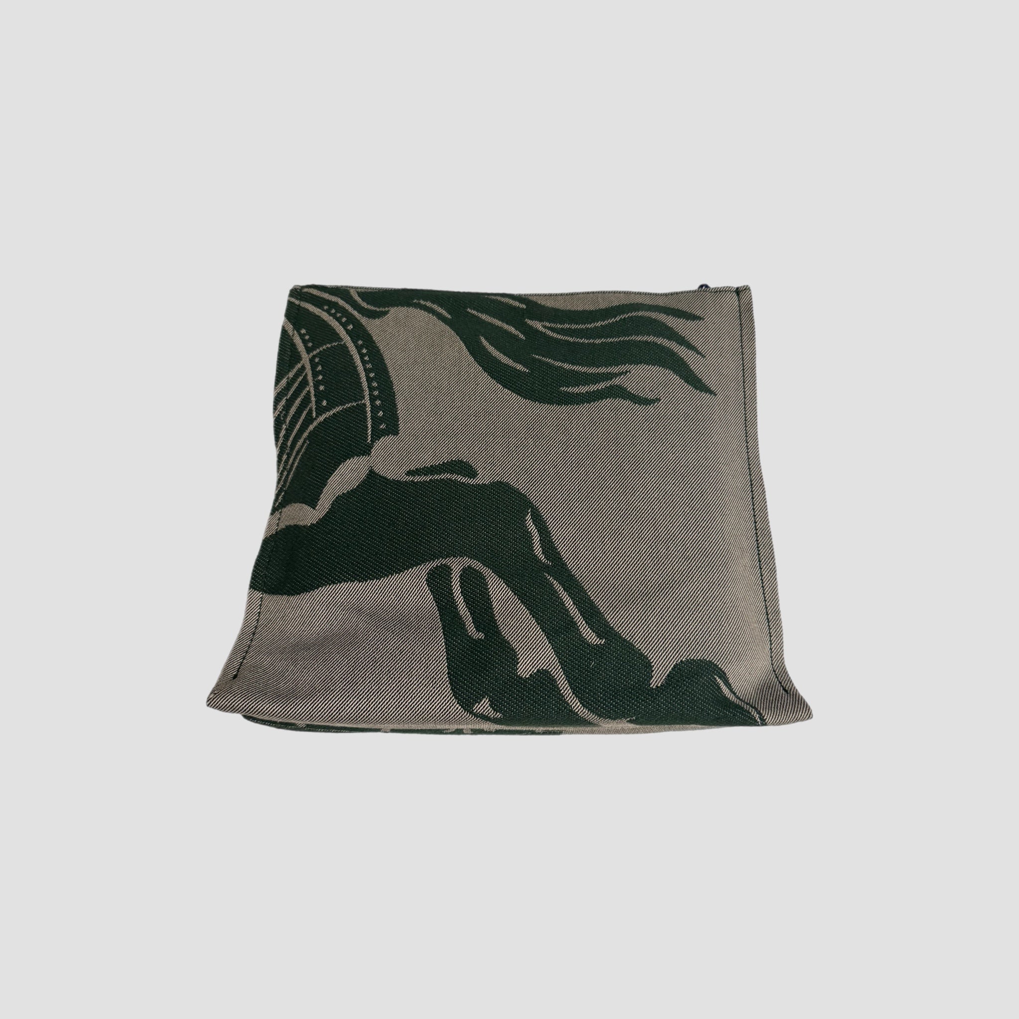 Burberry EKD Canvas Pouch Green