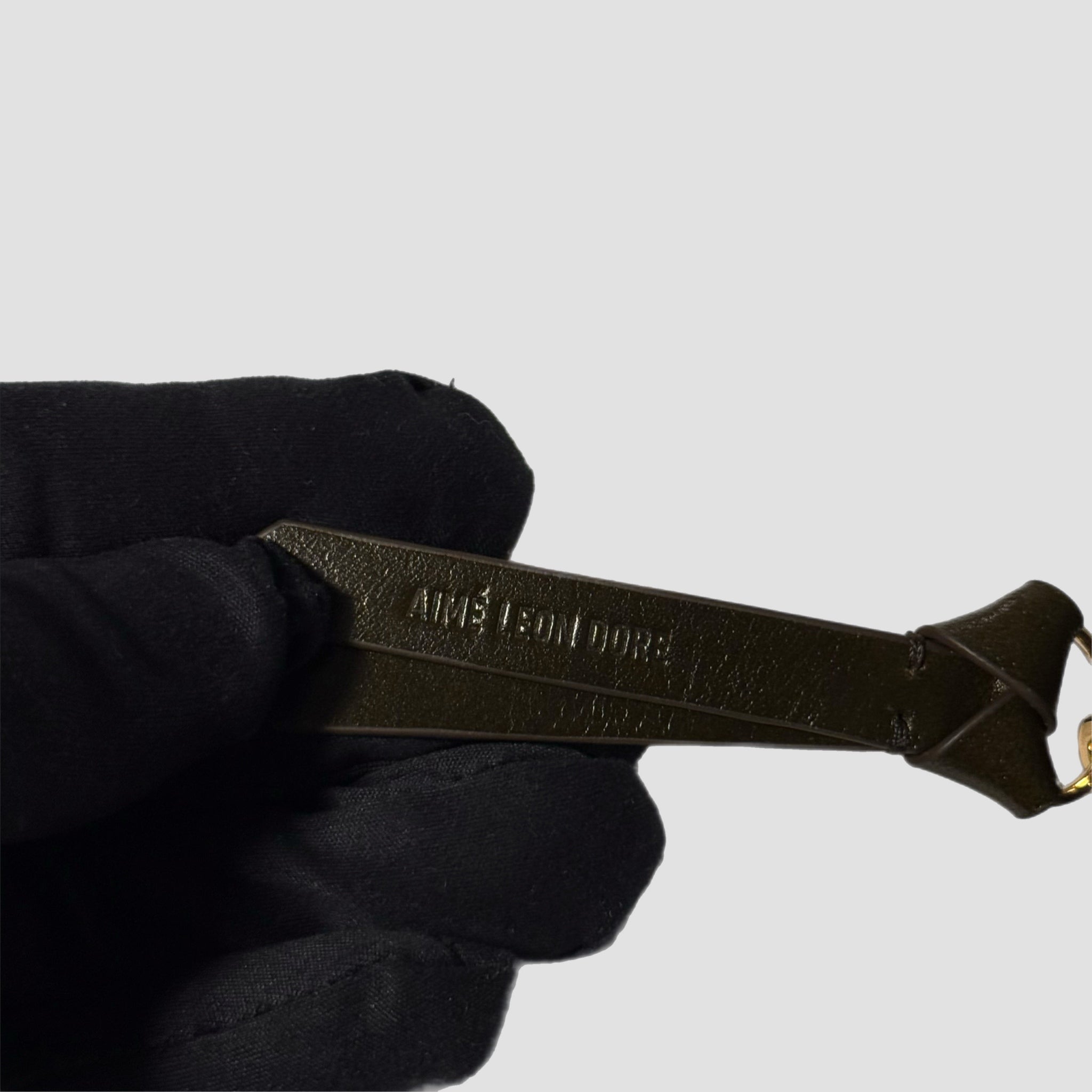 Aime Leon Dore Leather Stationary Pouch With Pencils / Eraser Pack