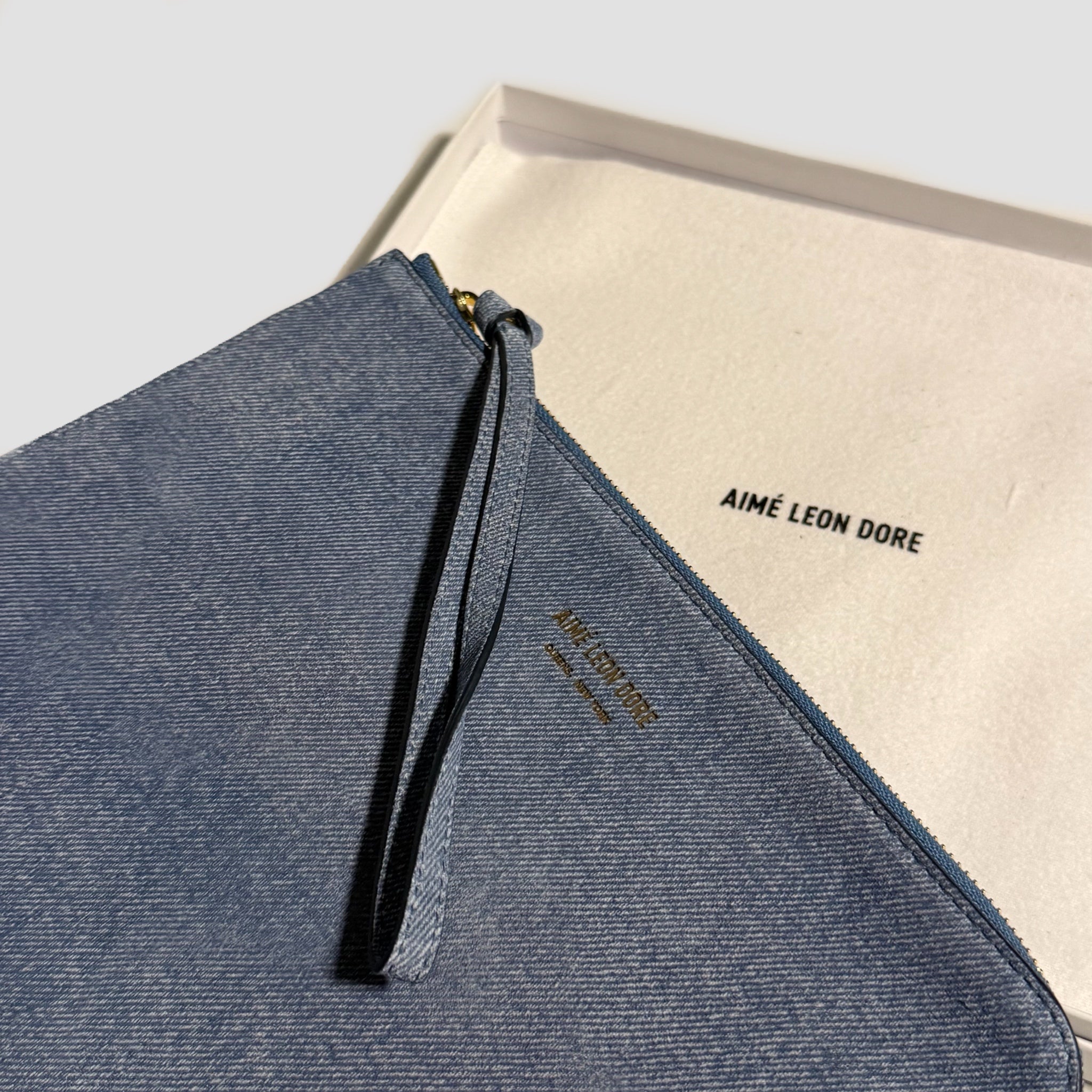 Aime Leon Dore Printed Pouch Light Wash Blue