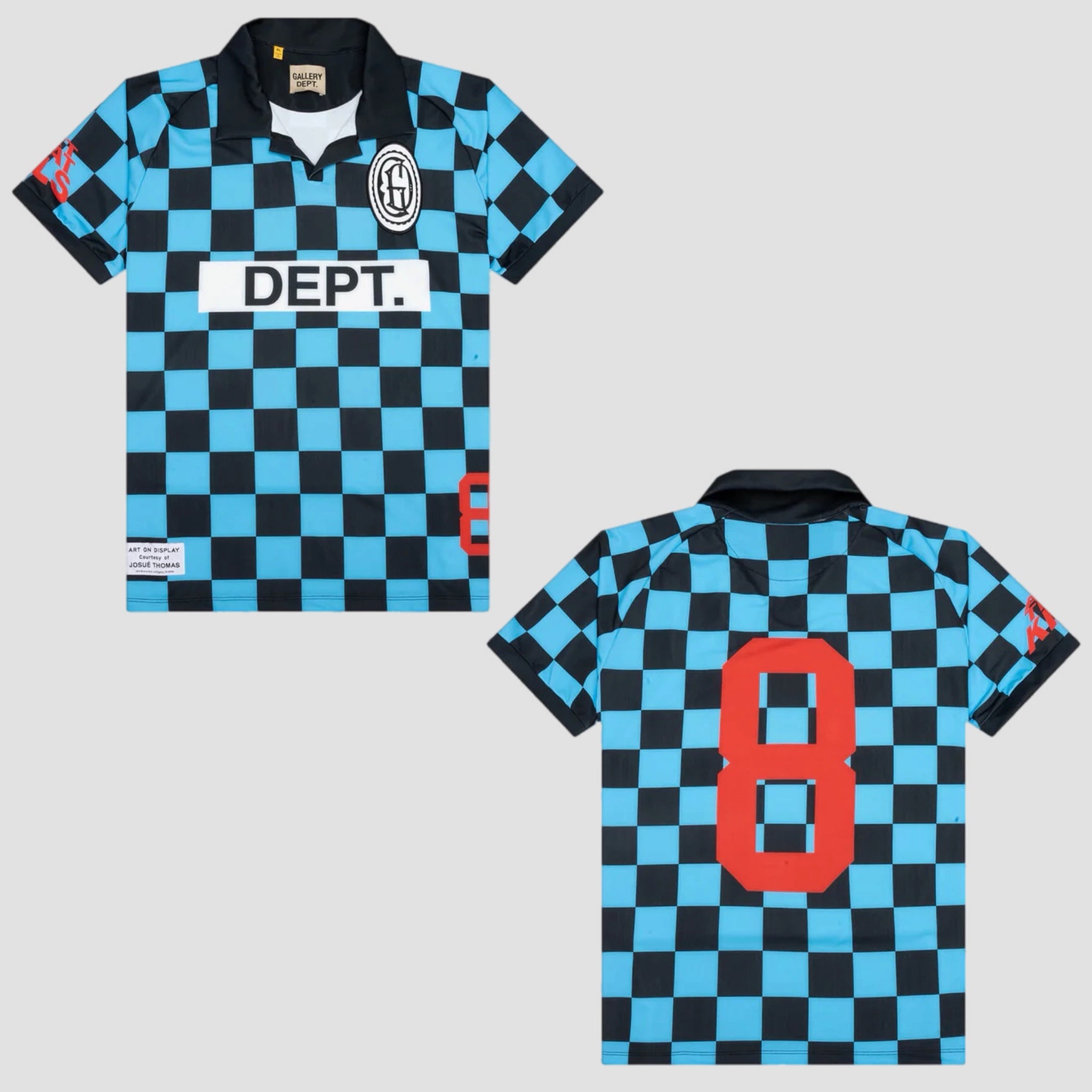 Gallery Dept Alvarado Soccer Jersey Chequered